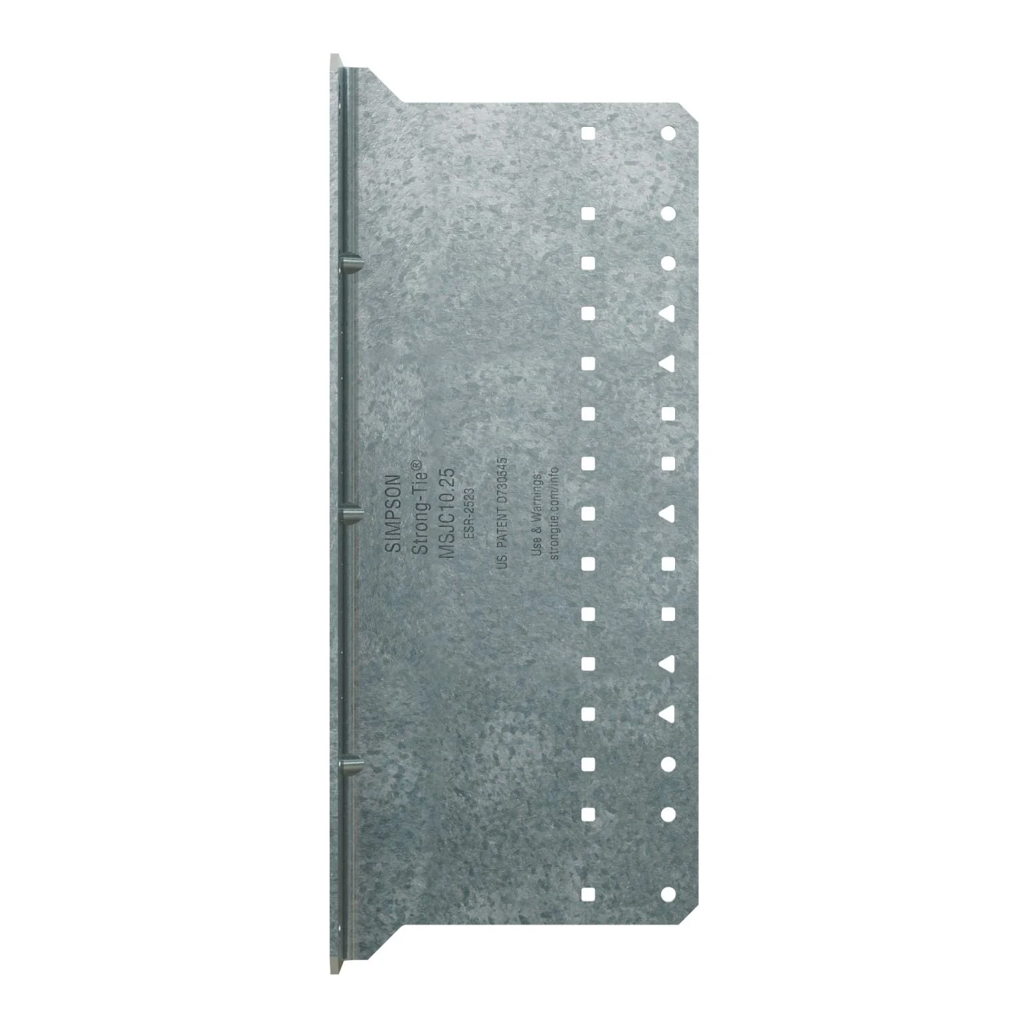 Simpson Strong-Tie MSJC10.25-R15 MSJC 2-in. x 4-1/2-in. x 10-1/4-in. 12-Gauge Galvanized Steel-Joist Connector, 15-Pack - Image 3