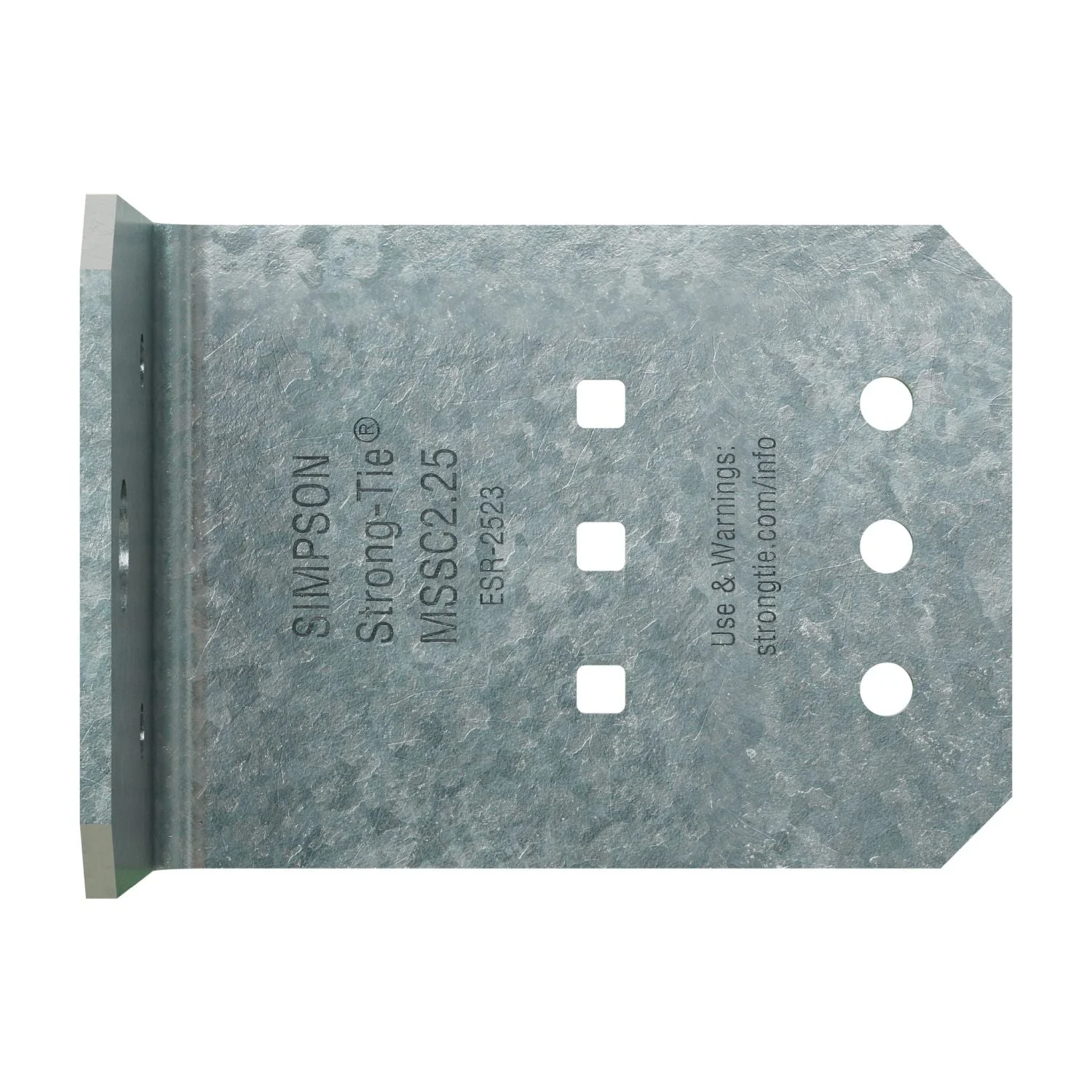 Simpson Strong-Tie MSSC2.25-R90 MSSC 2-1/4-in. 12-Gauge Galvanized Steel-Stud Clip, 90-Pack - Image 3