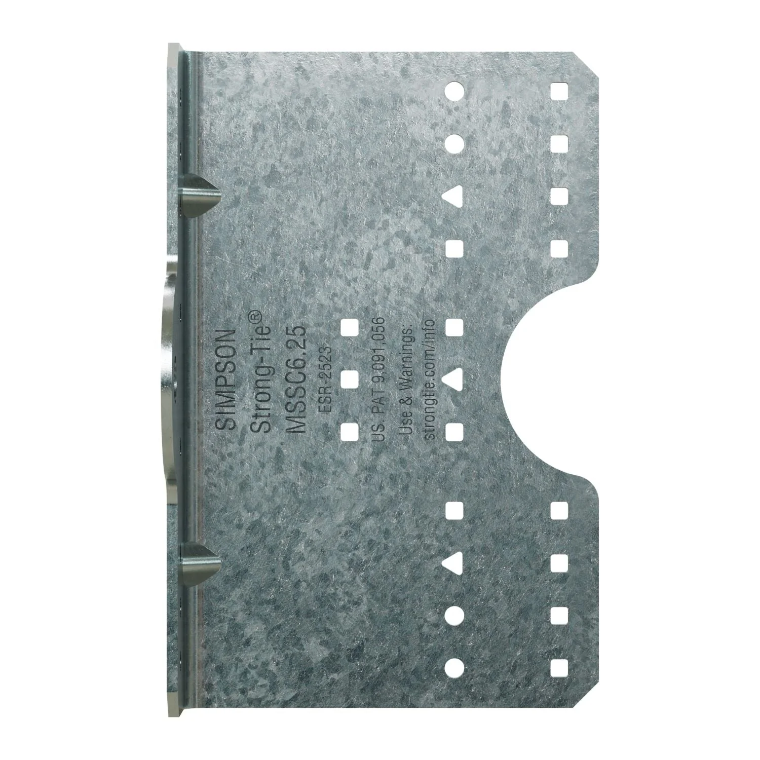 Simpson Strong-Tie MSSC6.25-R30 MSSC 6-1/4-in. 12-Gauge Galvanized Steel-Stud Clip, 30-Pack - Image 3