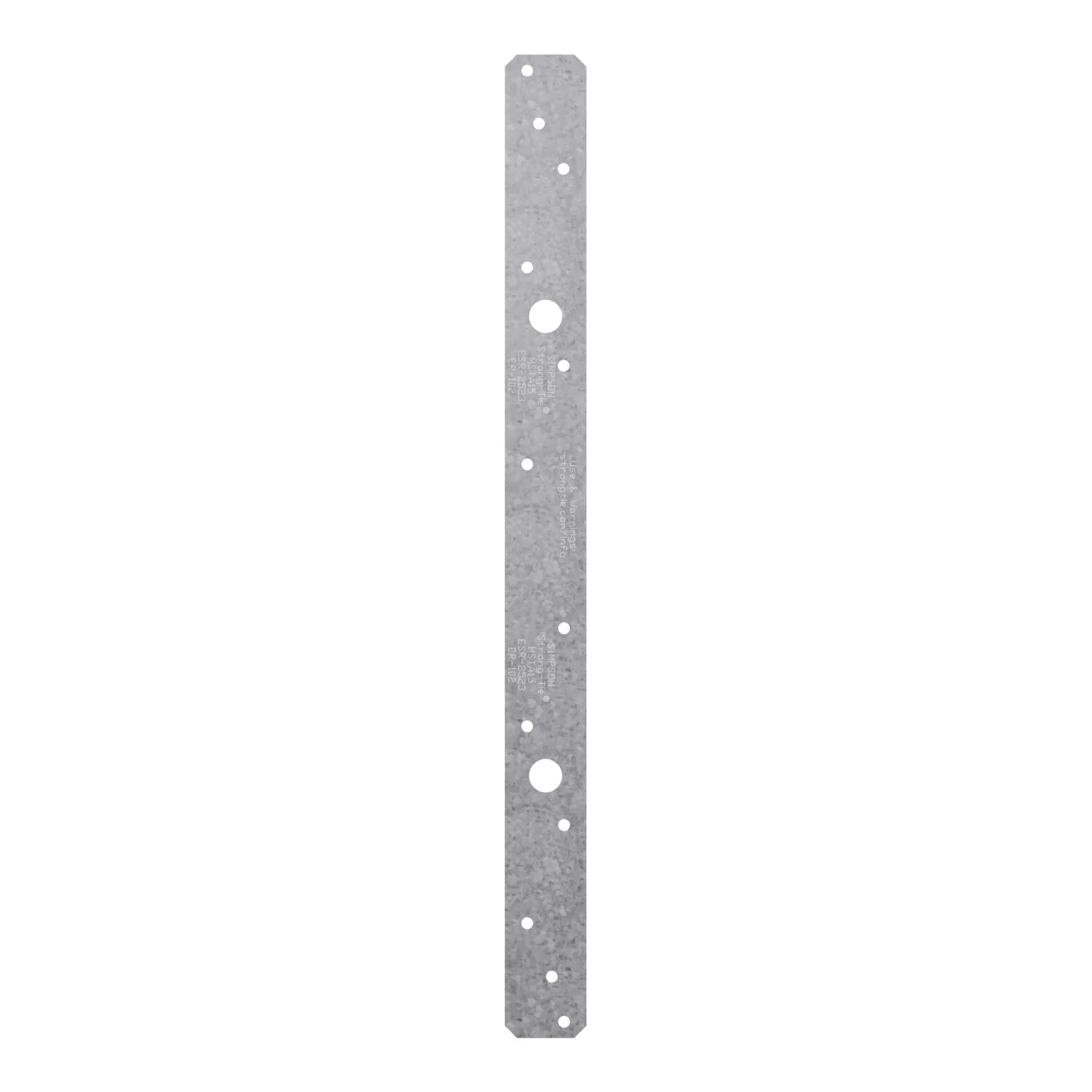 Simpson Strong-Tie MSTA15 MSTA 15-in. 18-Gauge Galvanized Medium Strap Tie - Image 3