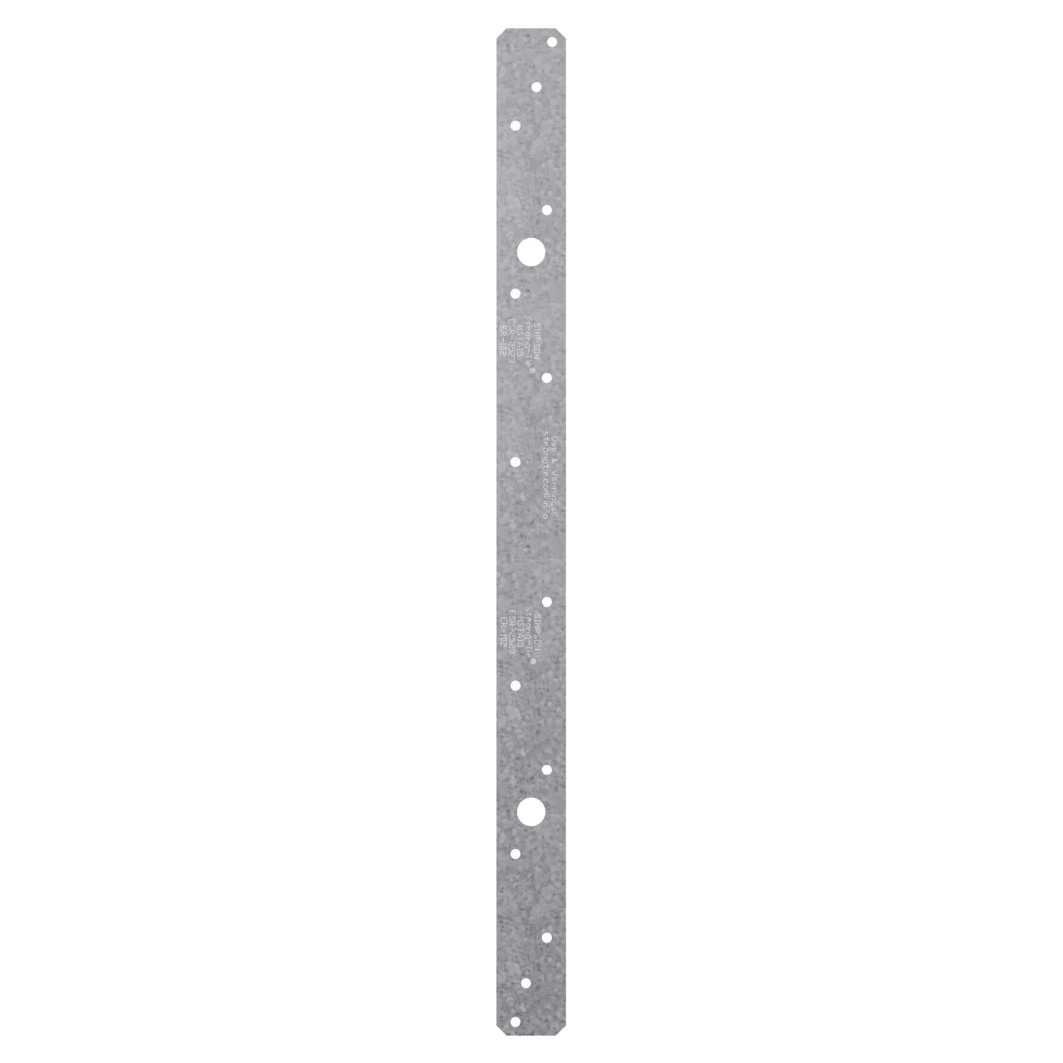 Simpson Strong-Tie MSTA18SS MSTA 18-in. 18-Gauge Stainless-Steel Medium Strap Tie - Image 3