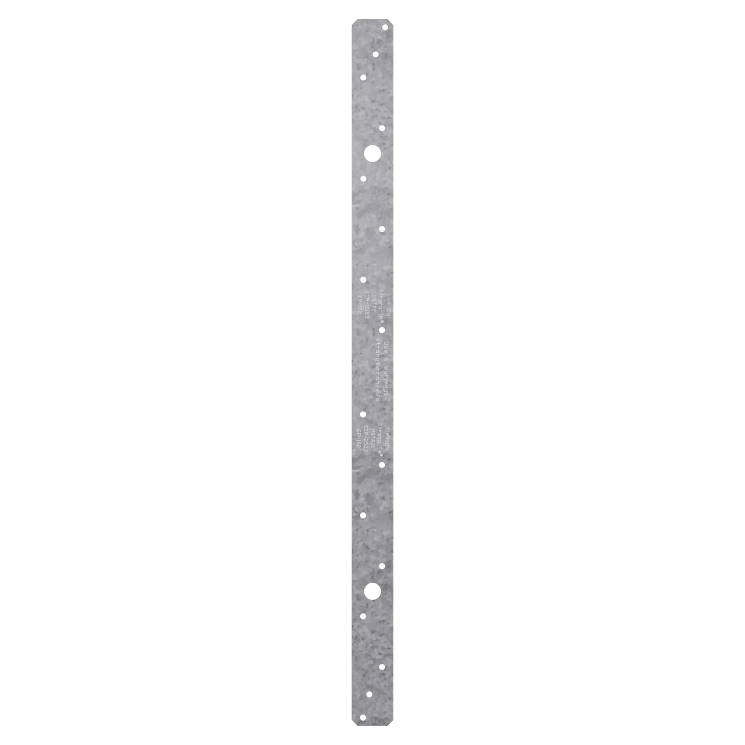 Simpson Strong-Tie MSTA21Z MSTA 21-in. 18-Gauge ZMAX Galvanized Medium Strap Tie - Image 3
