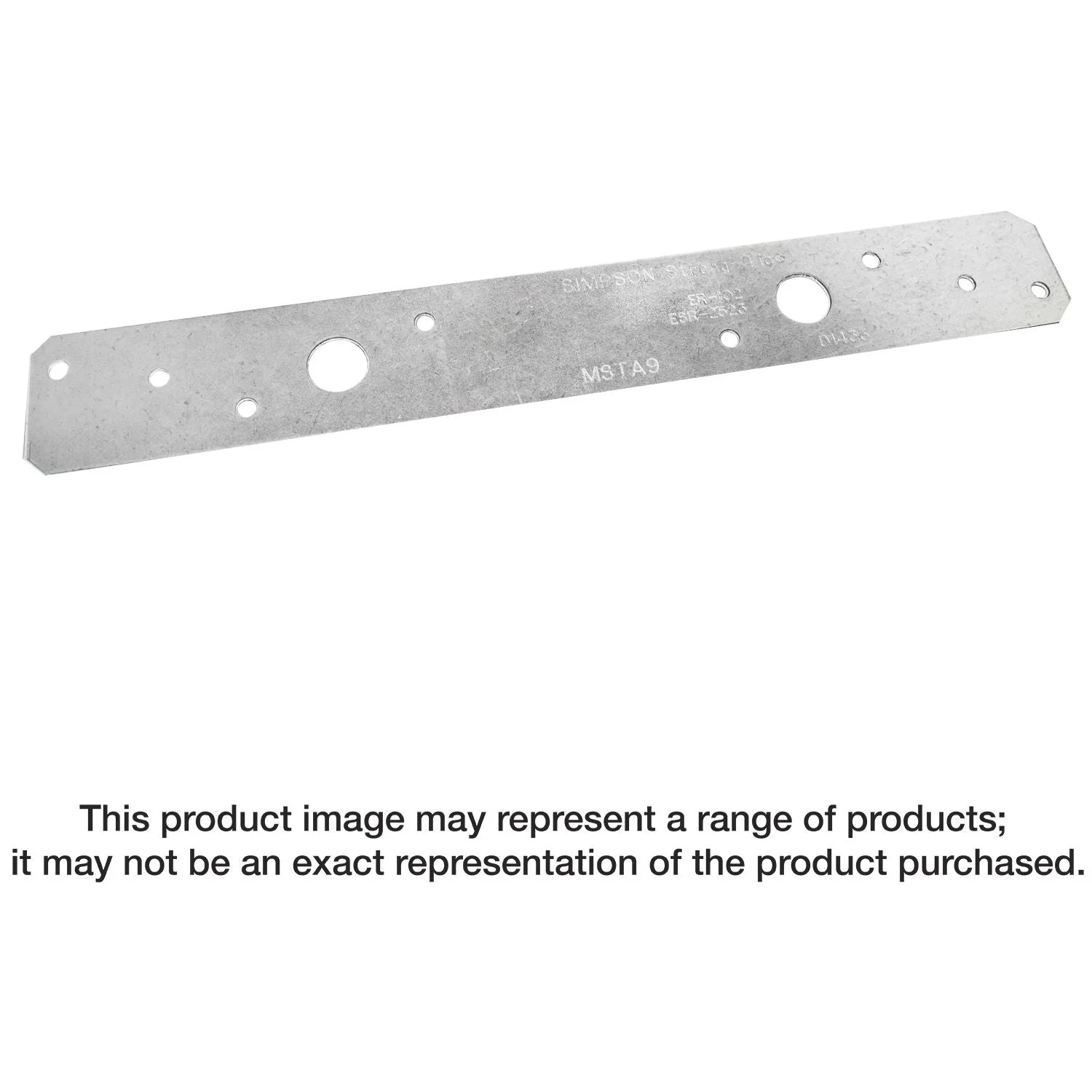 Simpson Strong-Tie MSTA9 MSTA 9-in. 18-Gauge Galvanized Medium Strap Tie - Image 1