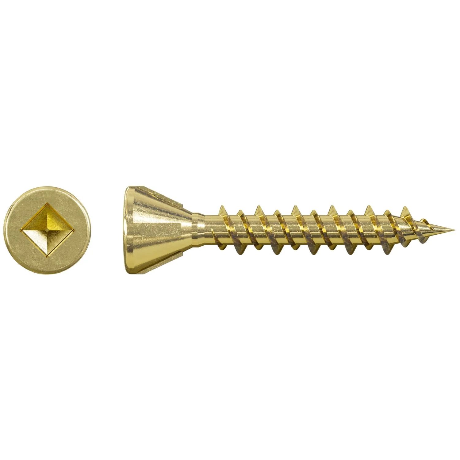 Simpson Strong-Tie MTHZ1S Strong-Drive MTH Wood Underlayment Screw (Collated),  #7 x 1-in. Yellow Zinc, 2500-Pack - Image 2