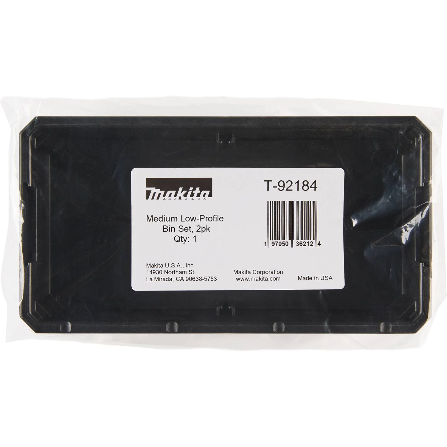Makita T-92184 MAKTRAK Organizer Bin Set, Low-Profile Medium, 2-Pack - Image 3