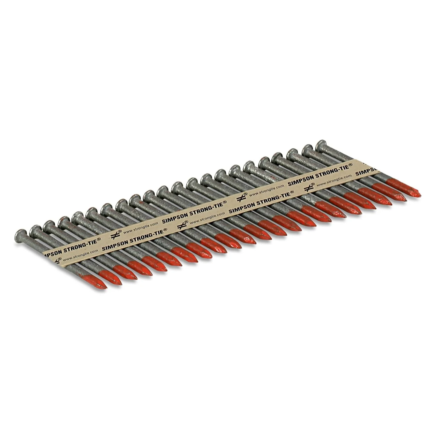 Simpson Strong-Tie N16HDGPT500 Strong-Drive 33° SCN SMOOTH-SHANK CONNECTOR Nail,  2-1/2-in. x .162-in. HDG, 500-Pack - Image 2