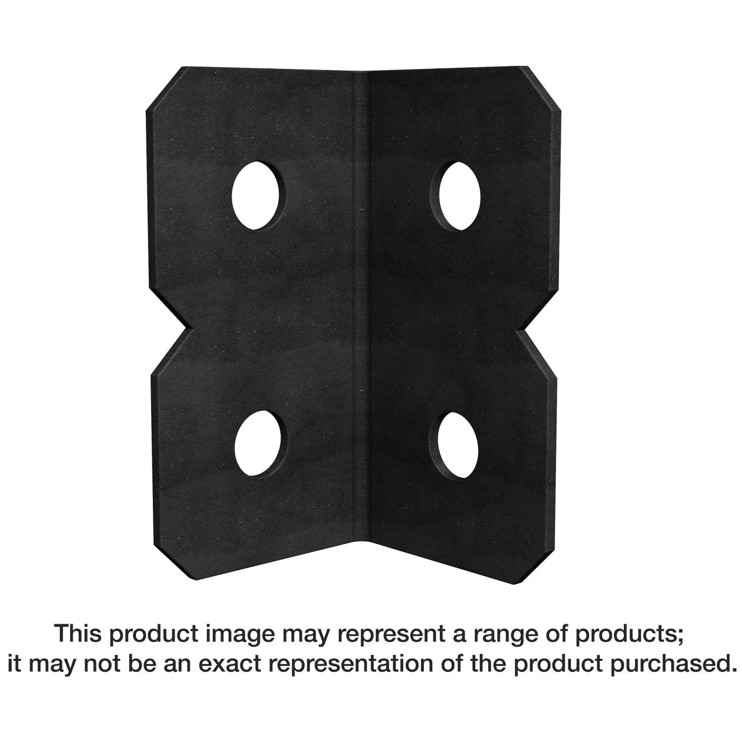Simpson Strong-Tie OHA36 OHA 3-in. x 6-in. Black Powder-Coated Ornamental Heavy Angle - Image 3