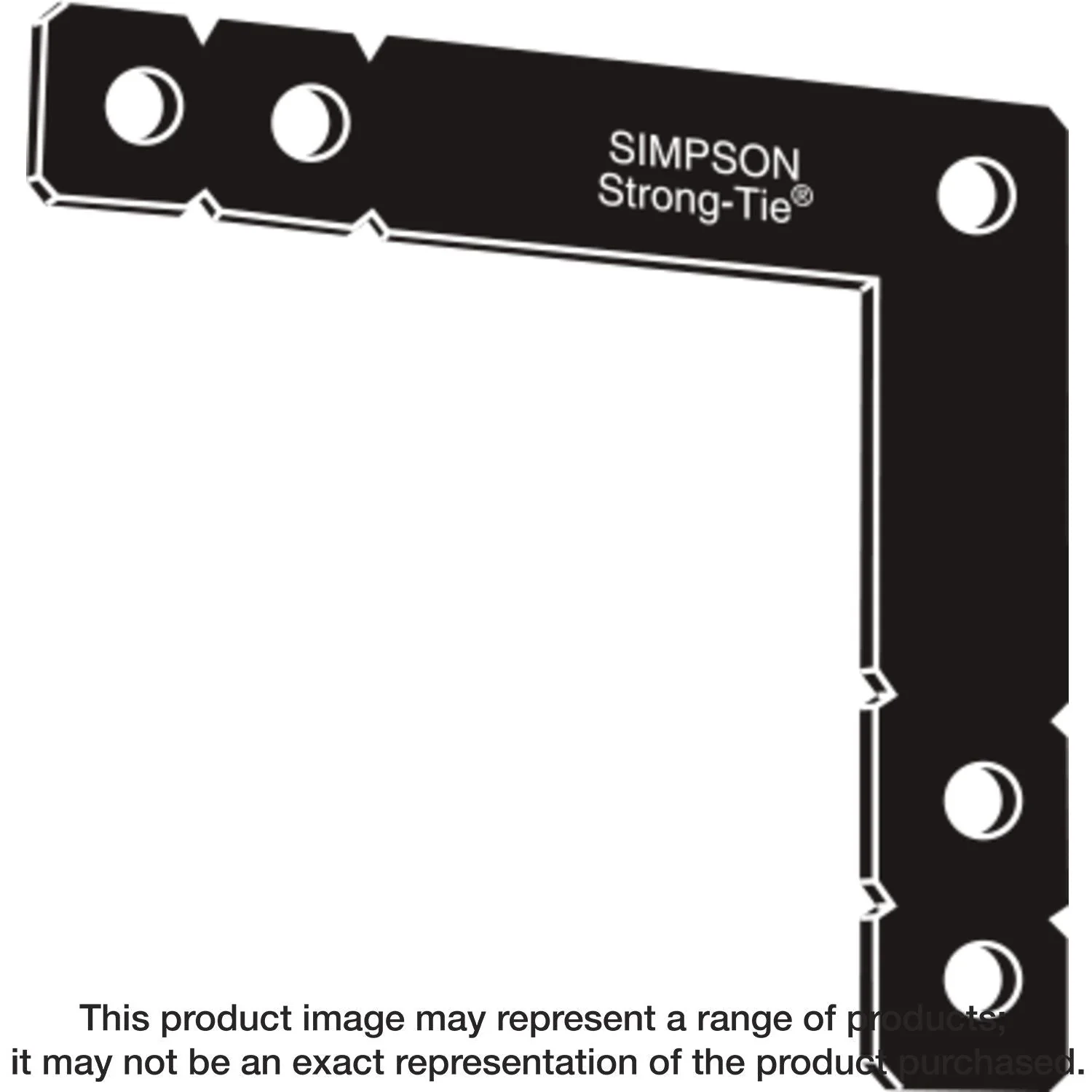 Simpson Strong-Tie OHL OHL 12-in. x 12-in. Black Powder-Coated Ornamental Heavy L Angle - Image 3