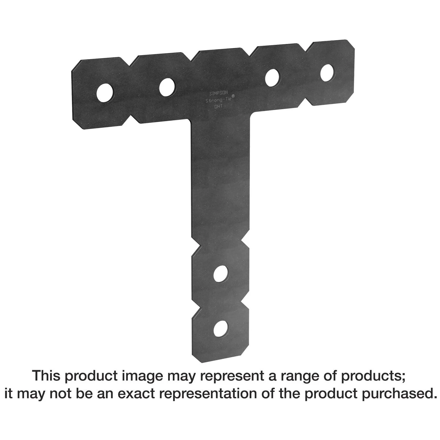 Simpson Strong-Tie OHT OHT 12-in. x 12-in. Black Powder-Coated Ornamental Heavy T Strap - Image 3
