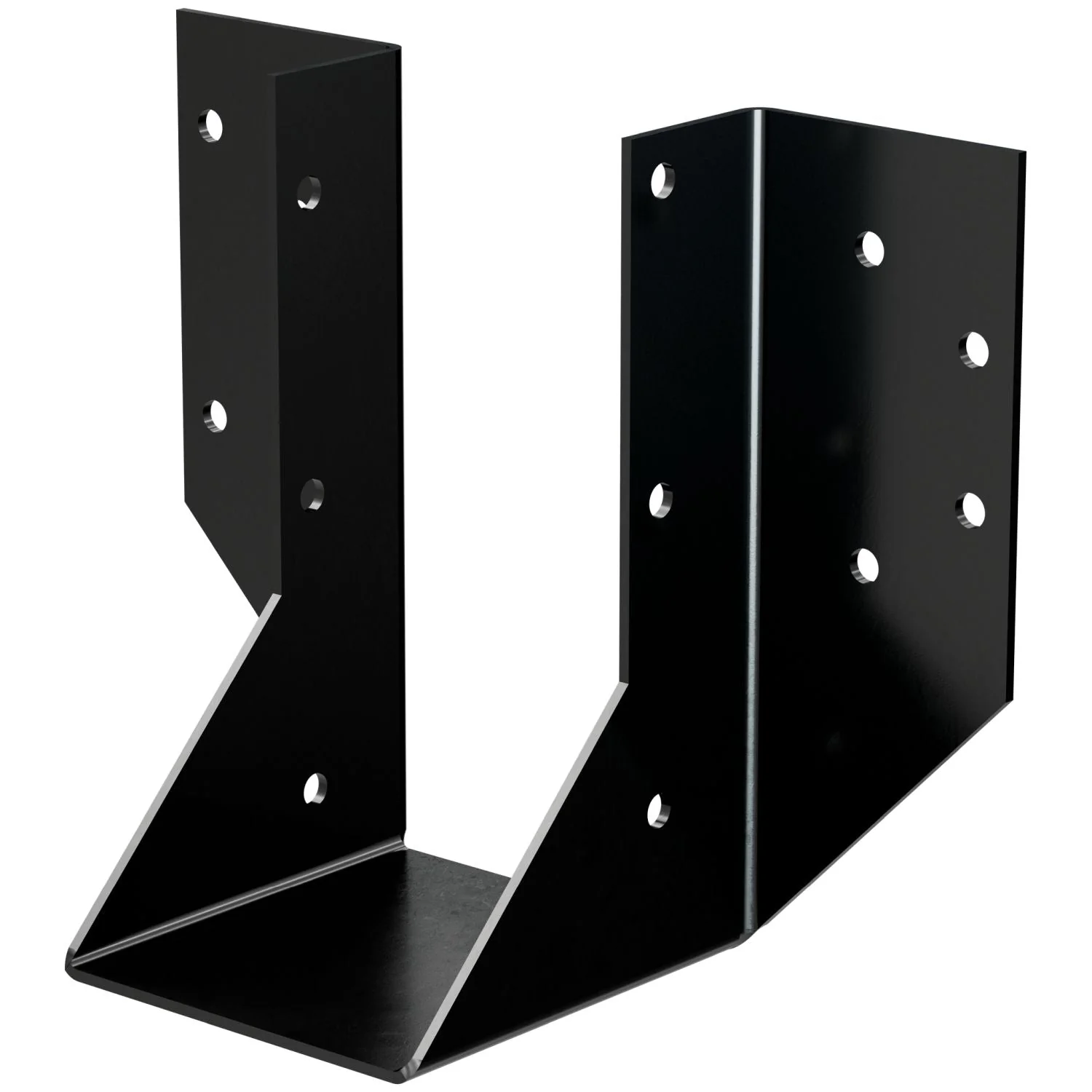 Simpson Strong-Tie OHU48-SDS3 OHU Black Powder-Coated Ornamental Joist Hanger for 4x8 w/ Strong-Drive SDS Screws - Image 3