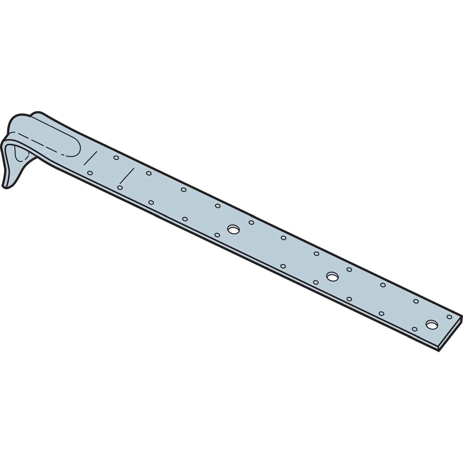 Simpson Strong-Tie PA23 PA 23-3/4-in. 12-Gauge Galvanized Purlin Anchor - Image 3