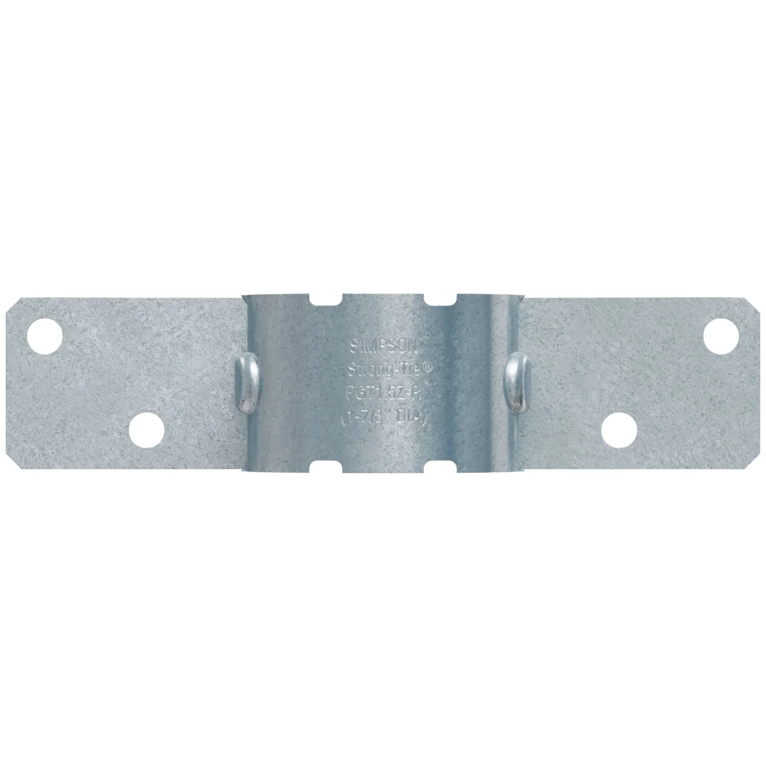 Simpson Strong-Tie 12-Gauge ZMAX Galvanized Pipe Grip Tie for 1-1/2-in. Pipe (PGT1.5Z-R) - Image 3