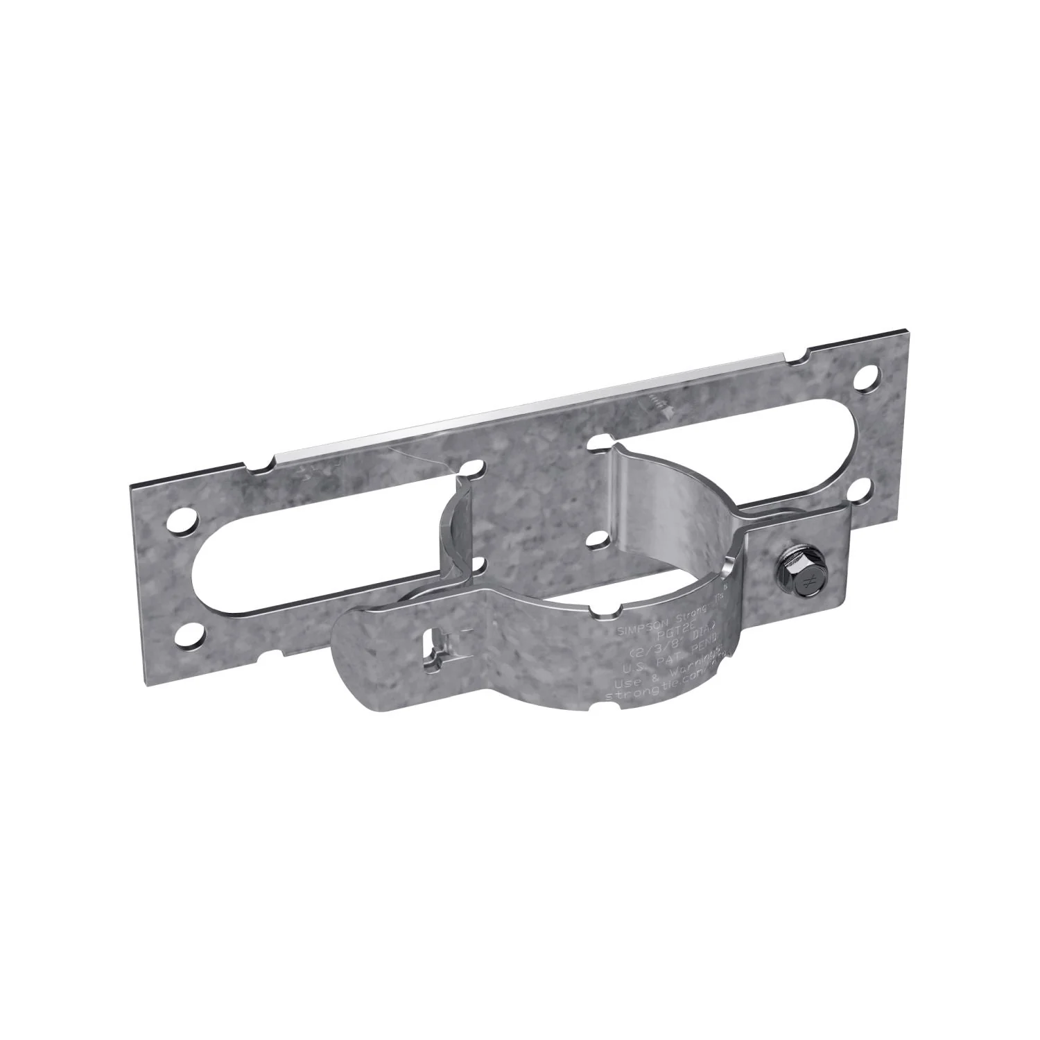 Simpson Strong-Tie PGT2E-R50 PGT2E 12-Gauge Pipe Grip Tie for 2-in. Pipe, 50-Pack - Image 2