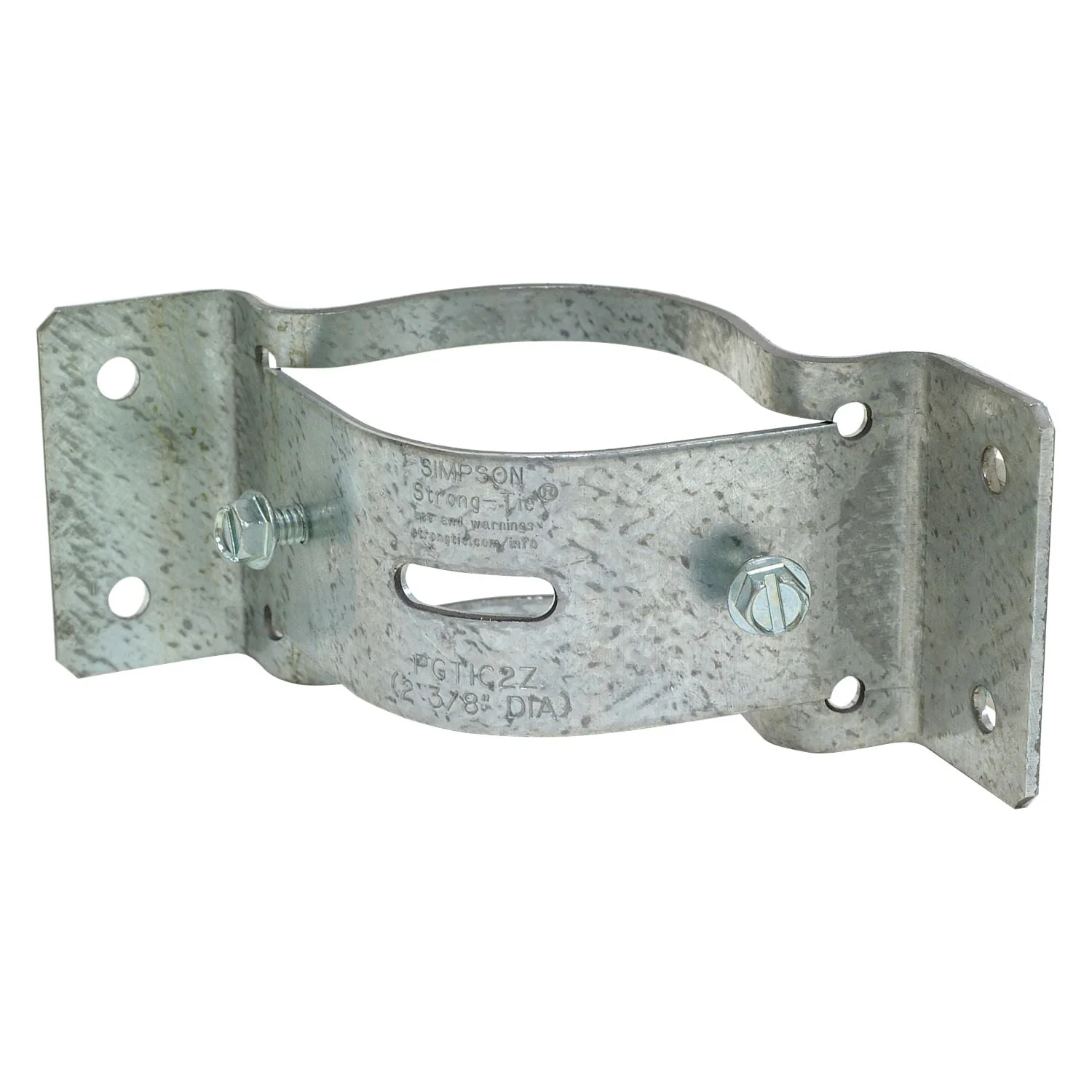 Simpson Strong-Tie PGTIC2Z-R PGTIC ZMAX Galvanized Inside-Corner Pipe Grip Tie for 2-in. Pipe - Image 2