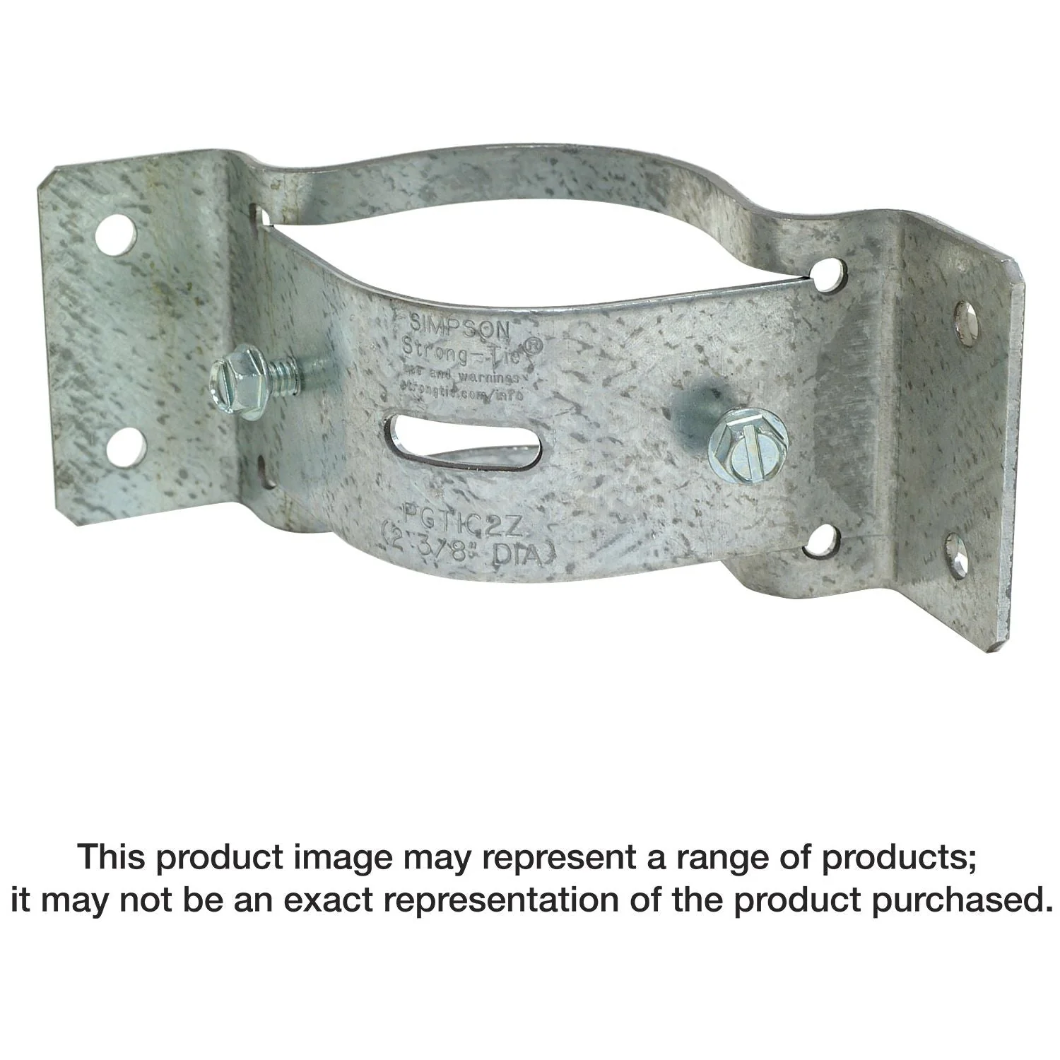 Simpson Strong-Tie PGTIC2Z-R PGTIC ZMAX Galvanized Inside-Corner Pipe Grip Tie for 2-in. Pipe - Image 3