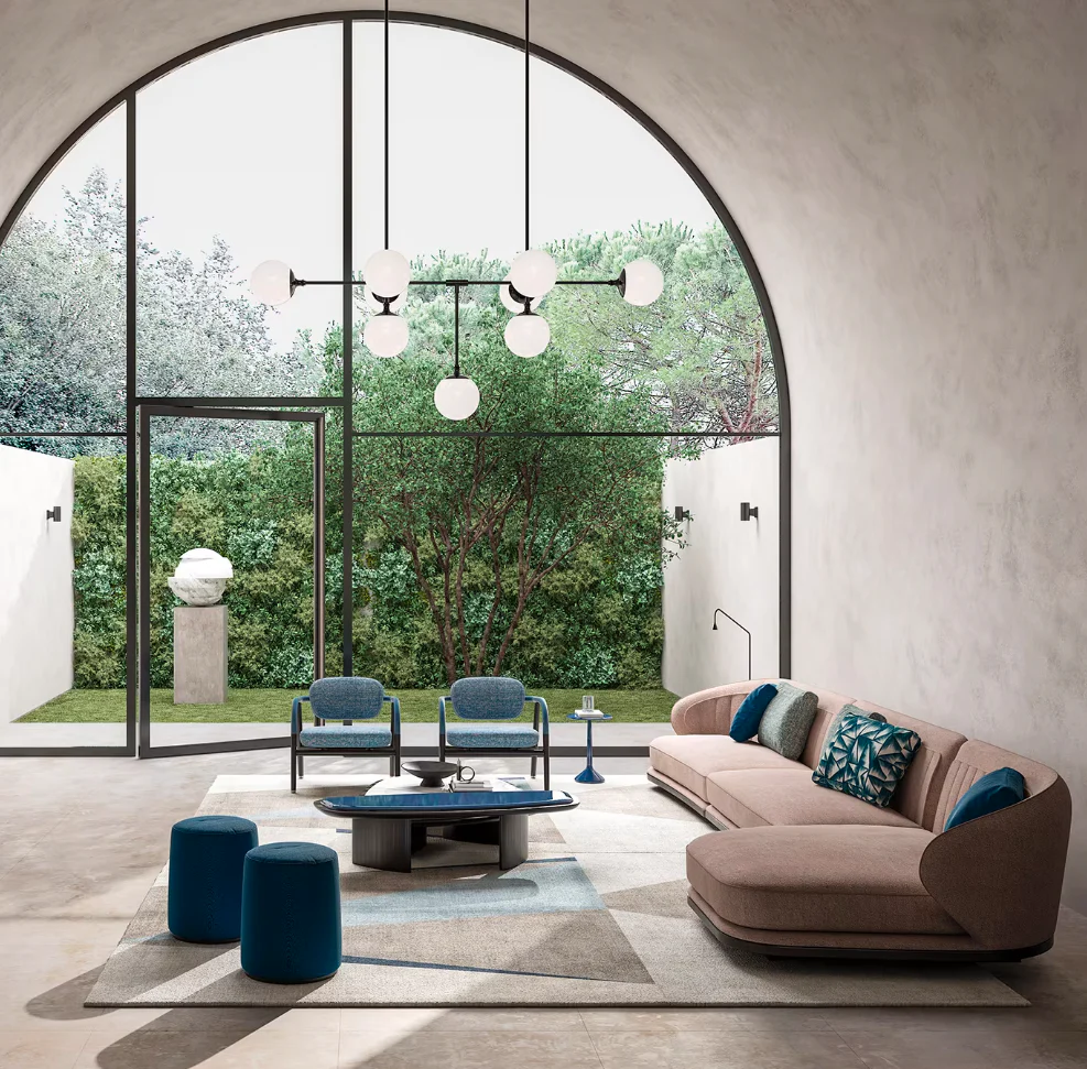 PIERRE CREAM FABRIC SOFA I $51,850.00 - Image 2