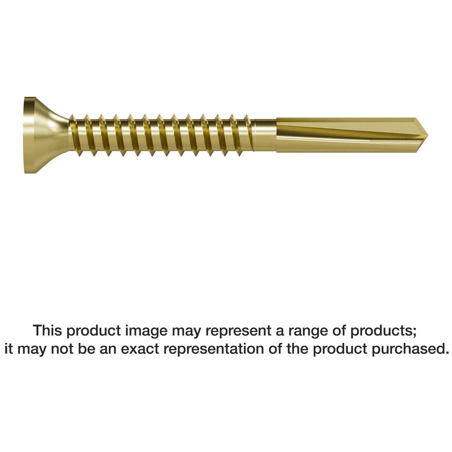 Simpson Strong-Tie PPHD134B1016-4K Strong-Drive PPHD SHEATHING-TO-CFS Screw,  #10 x 1-3/4-in. T25, Yellow Zinc, 4000-Pack - Image 1