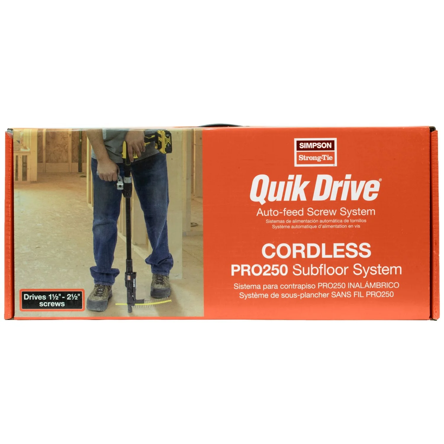 Simpson Strong-Tie PRO250G2DC2K Quik Drive Cordless PRO250G2 Subfloor System w/ DeWalt 2000 RPM Screwdriver Motor - Image 2
