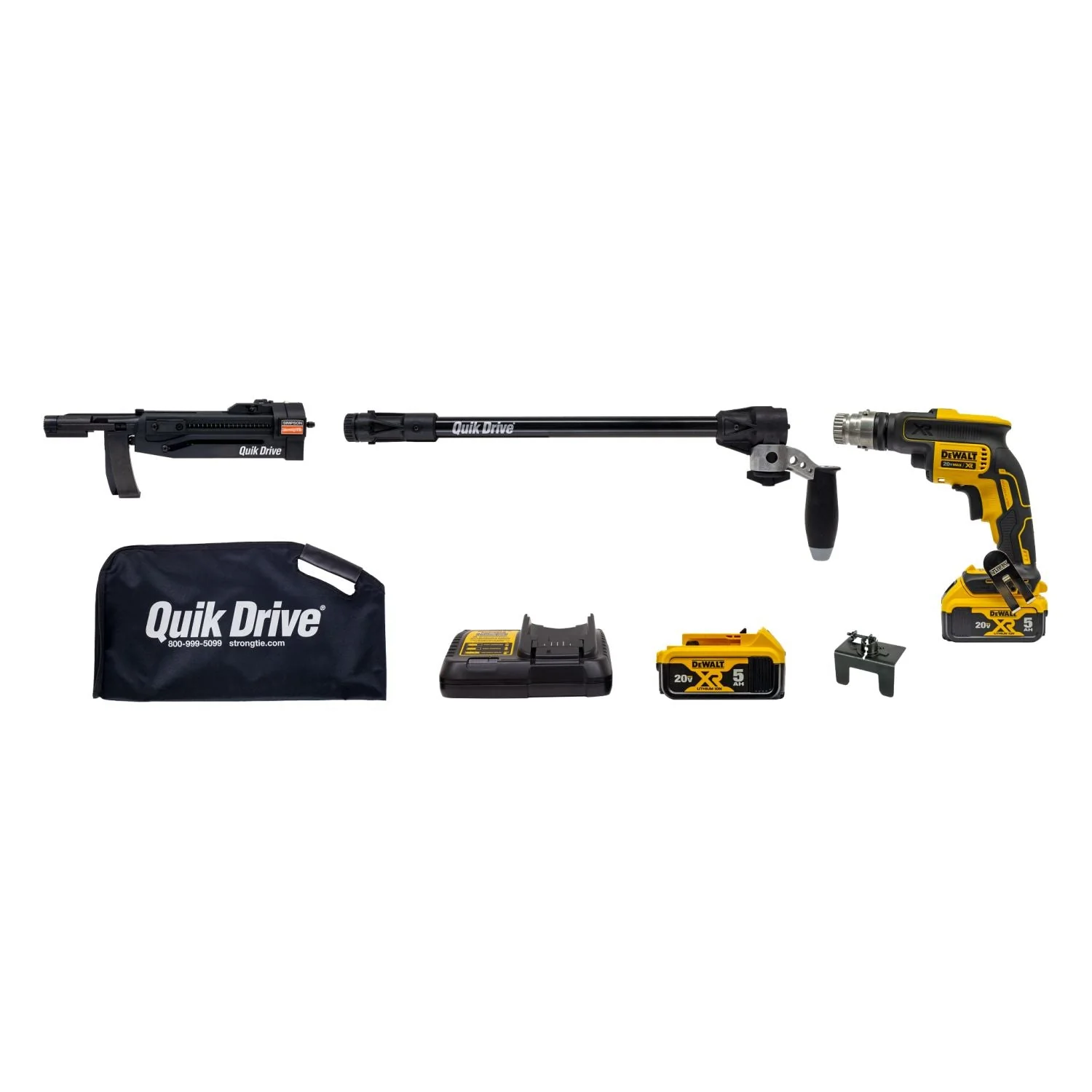 Simpson Strong-Tie Quik Drive Cordless PRO300SG2 Decking System w/ DeWalt 2000 RPM Screwdriver Motor (PRO300SG2DC2K) - Image 1