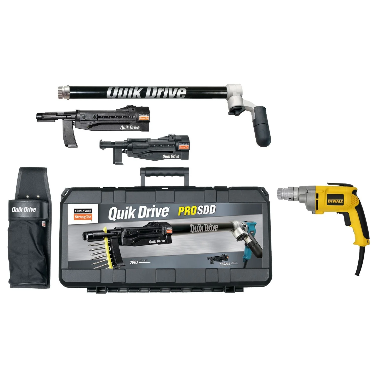 Simpson Strong-Tie PROSDDD25K Quik Drive PROSDD Multi-Purpose Combo System w/ DeWalt 2500 RPM Screwdriver Motor - Image 2