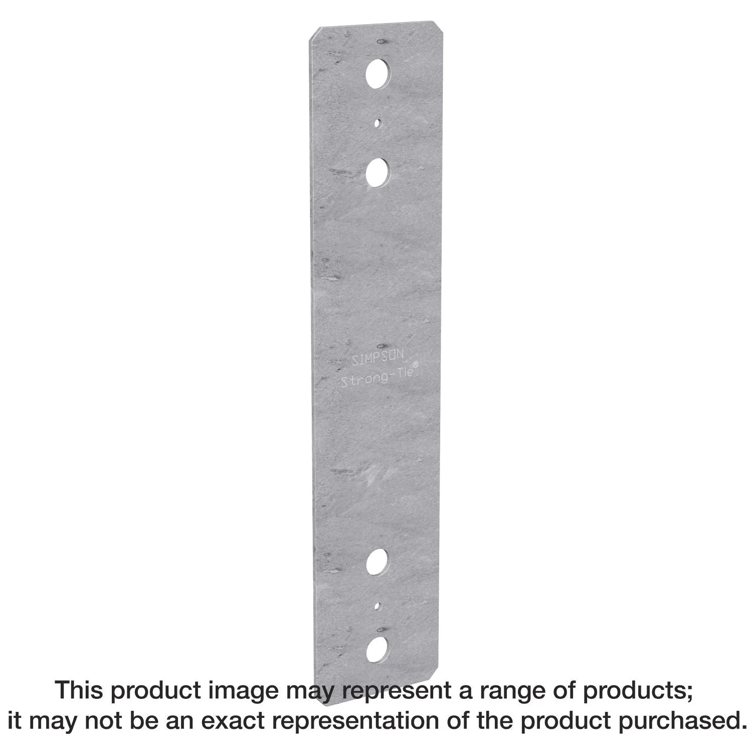 Simpson Strong-Tie PS418 PS 4-in. x 18-in. Hot-Dip Galvanized Piling Strap - Image 1