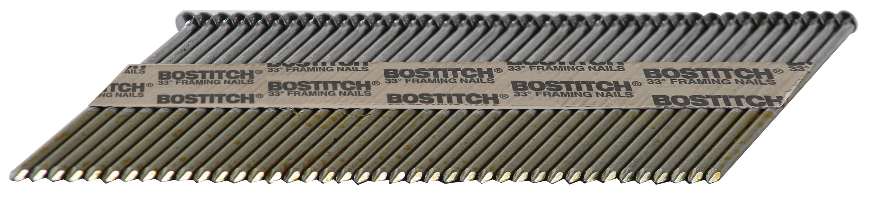 BOSTITCH PT-12D131GFH2 3-in. x .131-in. 28-Degrees Wire-Collated Full Round Head Galvanized Pressure-Treated Framing Nails, 96 Boxes of 2000-Nails