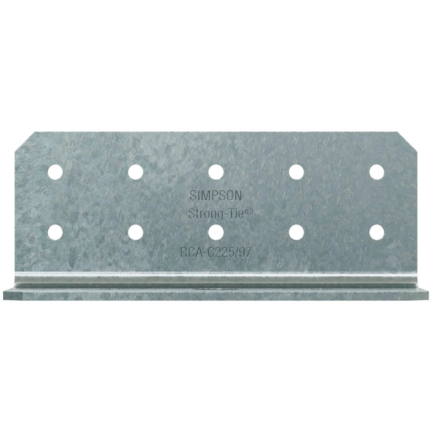 Simpson Strong-Tie 2-in. x 2-in. x 5-in. 12-Gauge Rigid Connector Angle for Concrete, 55-Pack (RCA-C225/97-R55)