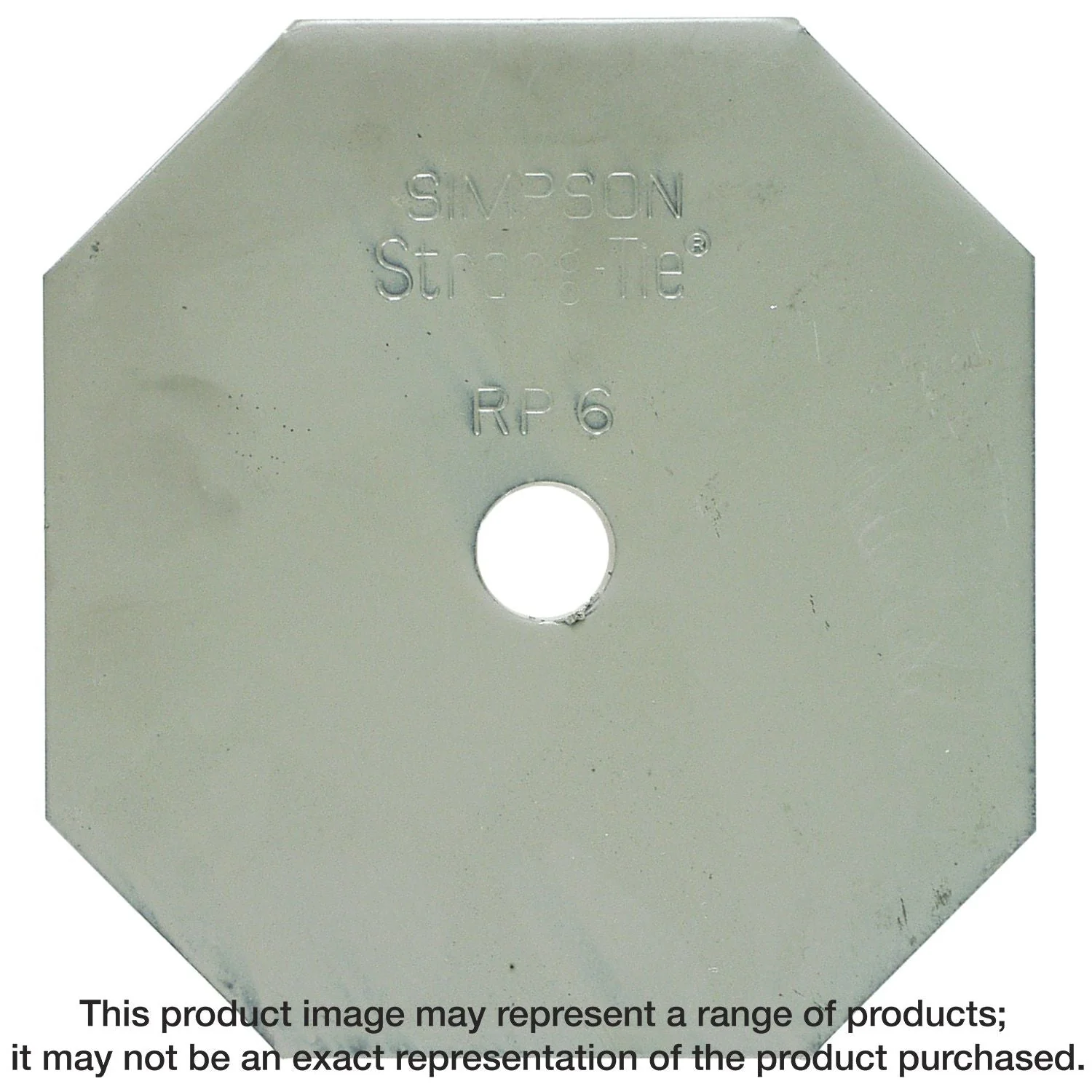 Simpson Strong-Tie RP6 RP6 3/8-in. Steel Retrofit Plate - Image 1