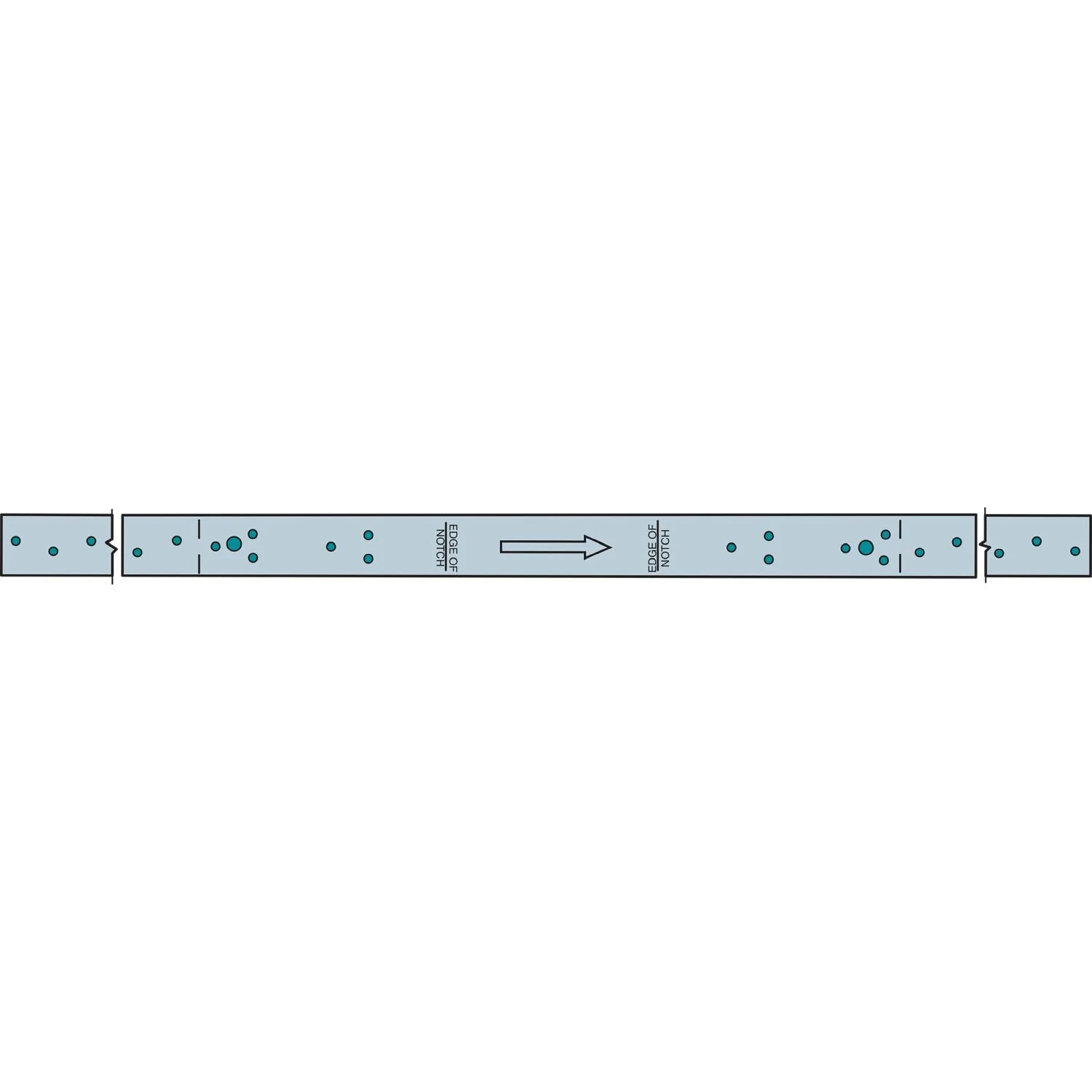 Simpson Strong-Tie RPS28Z RPS 28-5/16-in. 16-Gauge ZMAX Galvanized Retrofit Strap Tie - Image 2