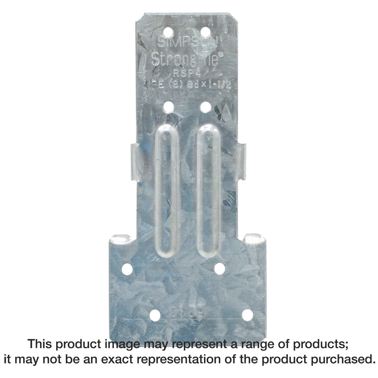 Simpson Strong-Tie RSP4 RSP 4-1/2-in. Galvanized Reversible Stud-Plate Tie - Image 1