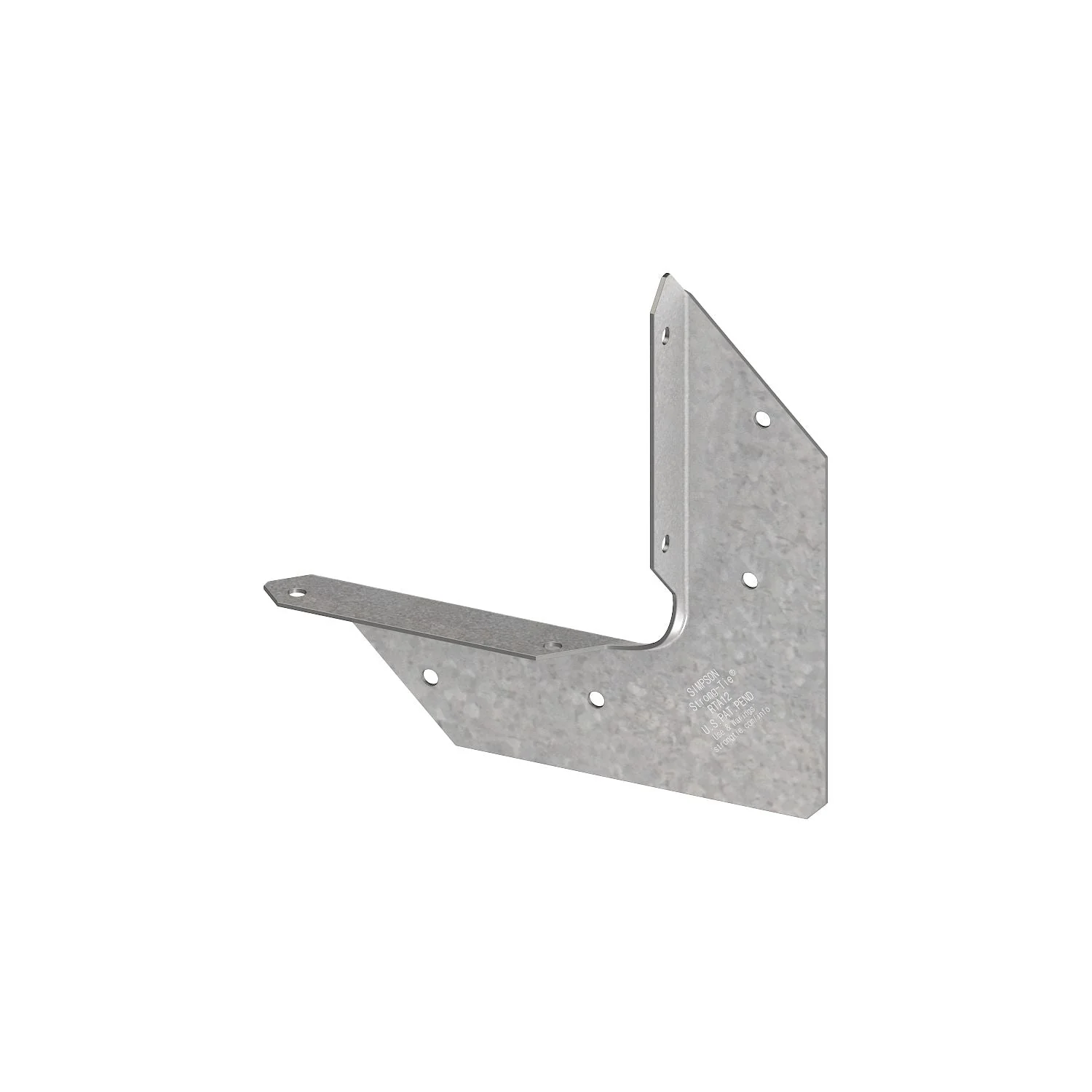 Simpson Strong-Tie RTA12Z RTA 18-Gauge ZMAX Galvanized Rigid Tie Angle for 1x2 Joist/Post - Image 3