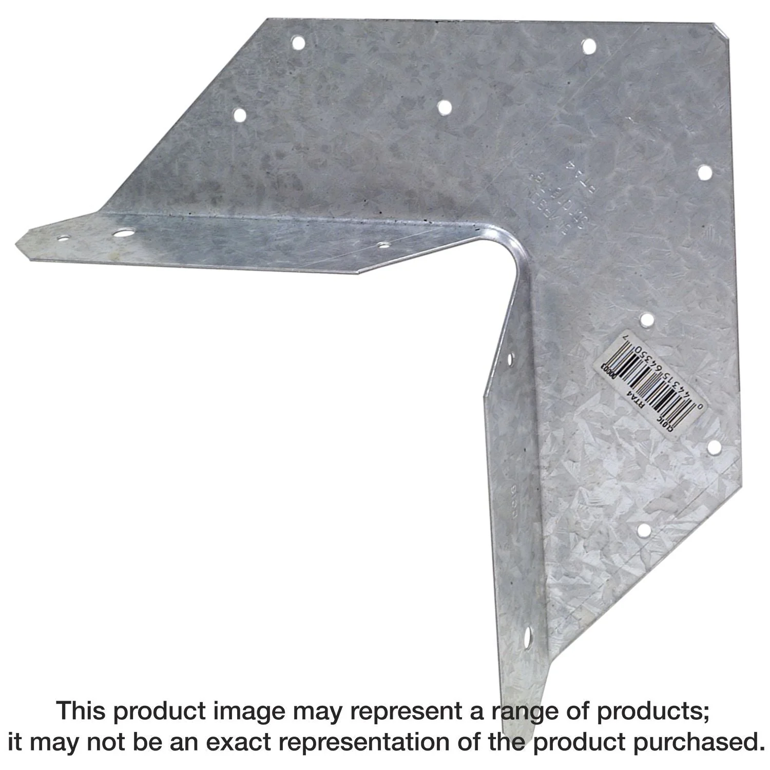 Simpson Strong-Tie RTA4 RTA 18-Gauge Galvanized Rigid Tie Angle for 4x Joist/Post - Image 1