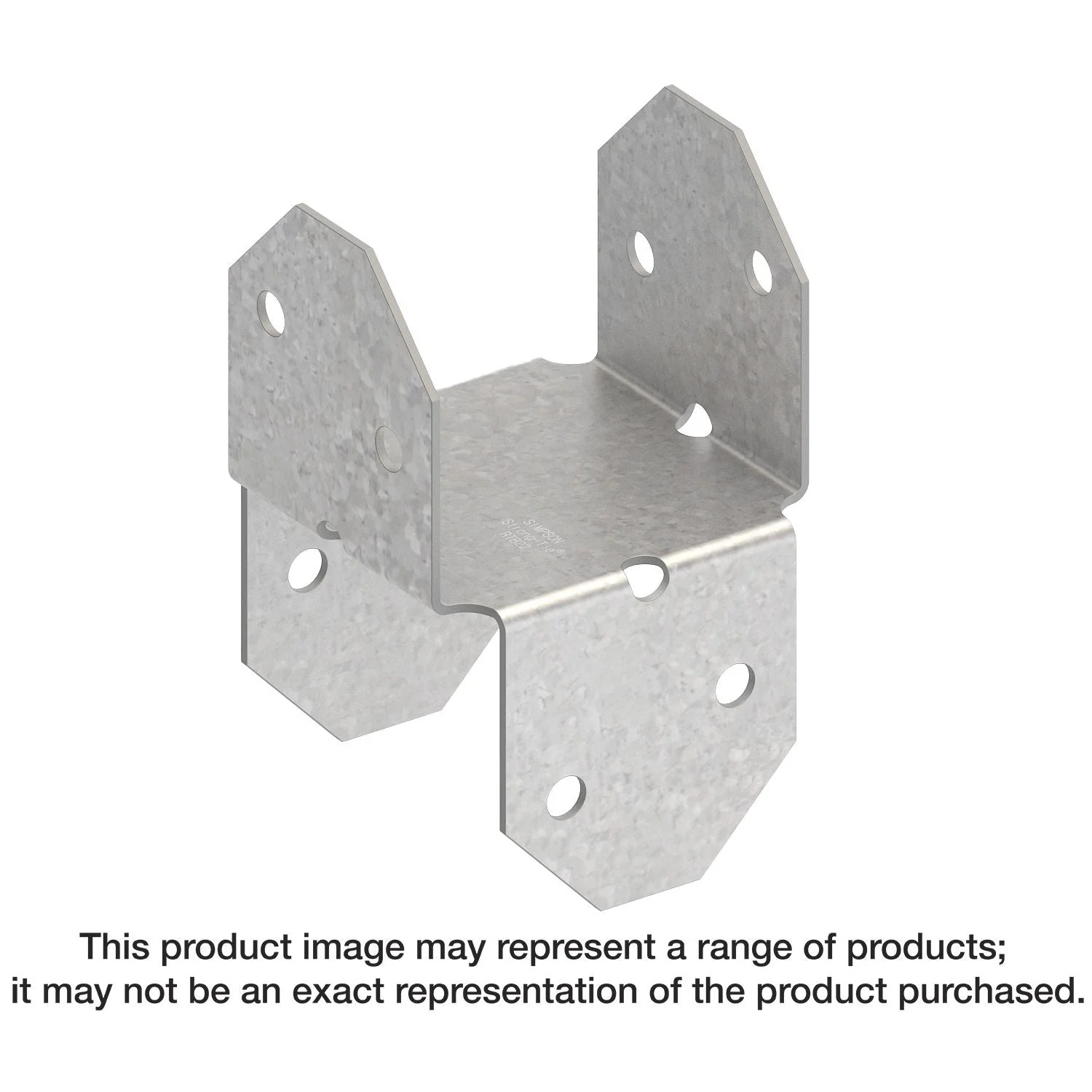 Simpson Strong-Tie RTB22 RTB 20-Gauge Galvanized Rigid Tie Bracket for 2x Post, 2x Joist - Image 1