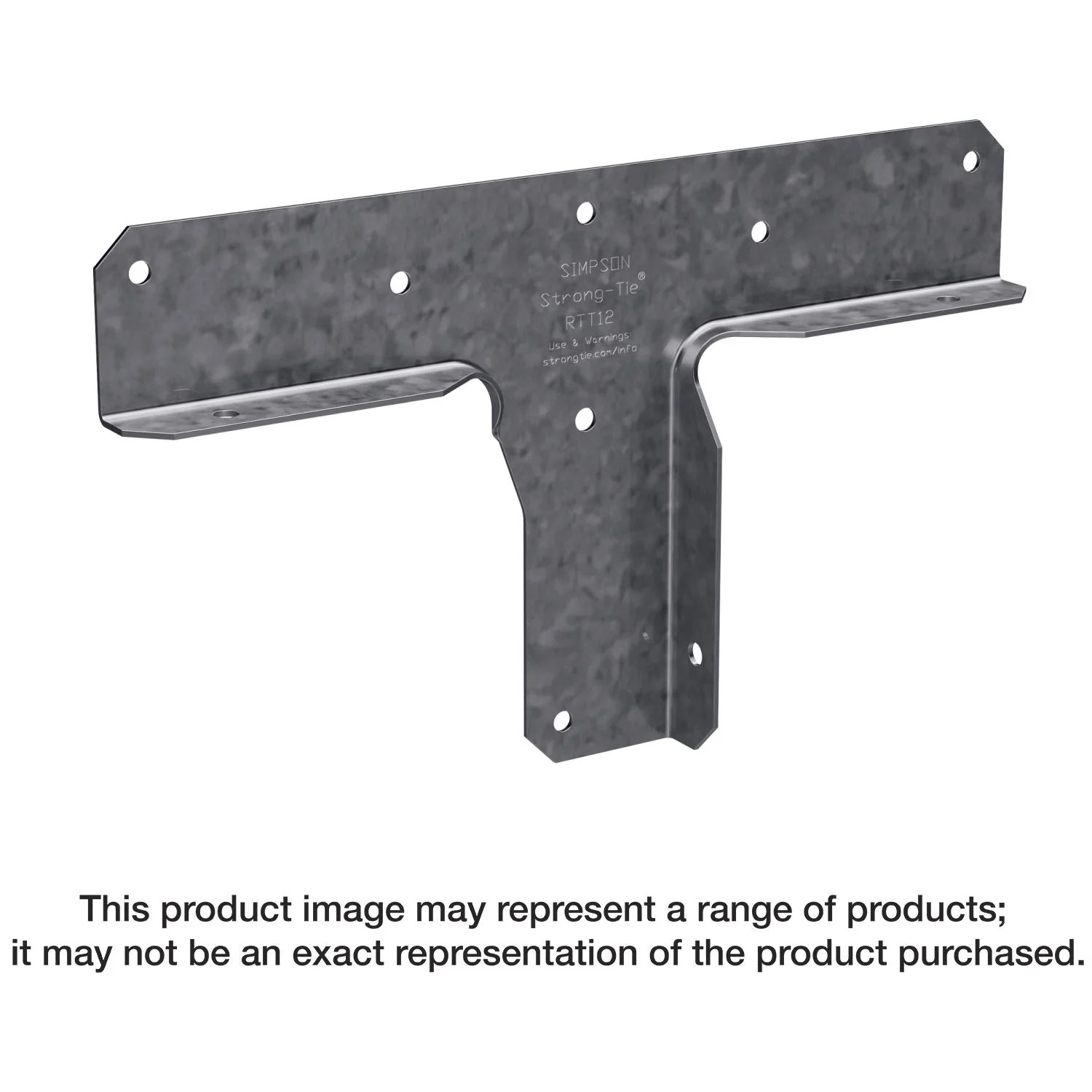 Simpson Strong-Tie RTT12 RTT 18-Gauge Galvanized Rigid Tie Connector for 2x Post, 1x Joist - Image 1