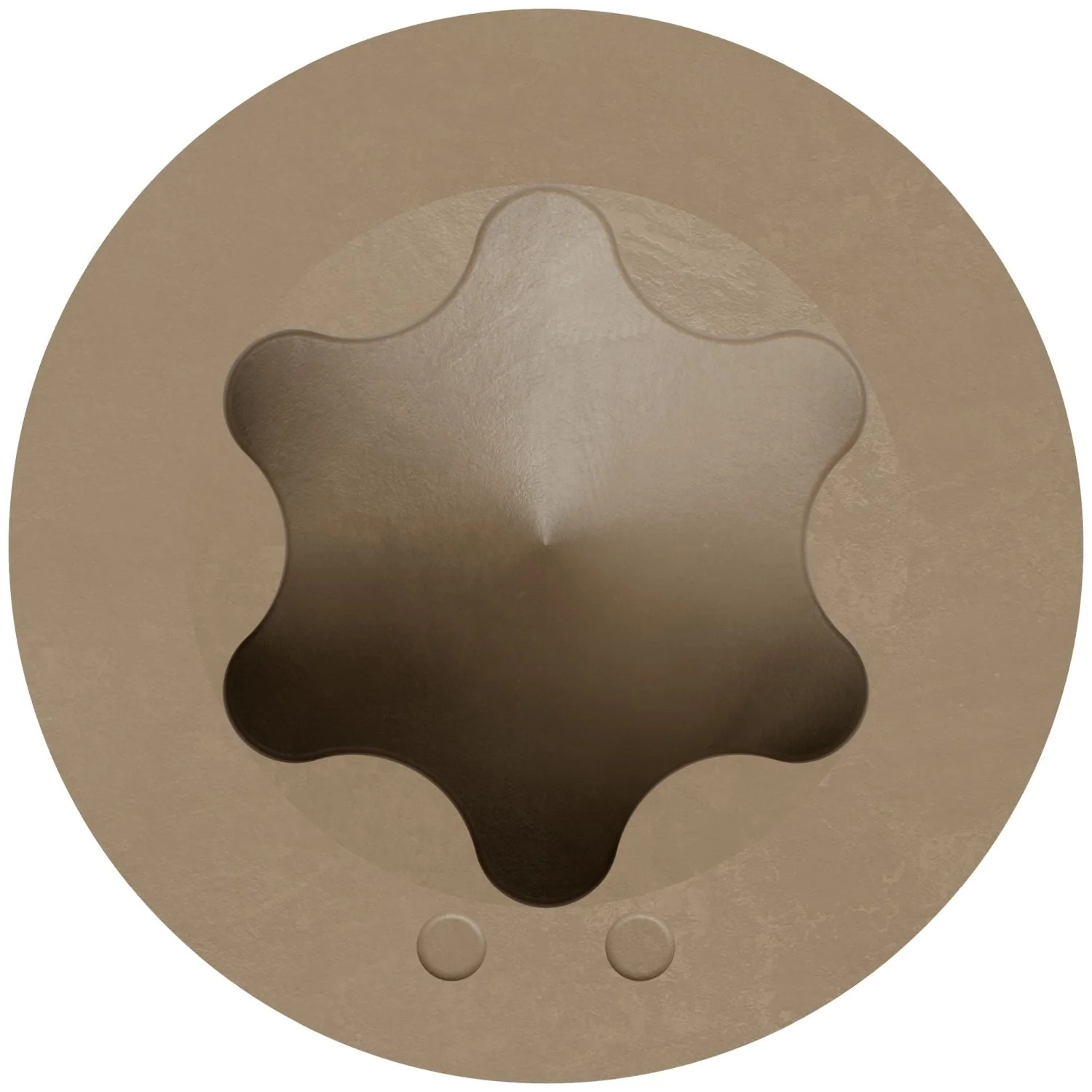 Simpson Strong-Tie S07225FTBTN Trim-Head Screw, 6-Lobe Drive,  #7 x 2-1/4-in. T15 Type 305, Tan, 1750-Pack - Image 3