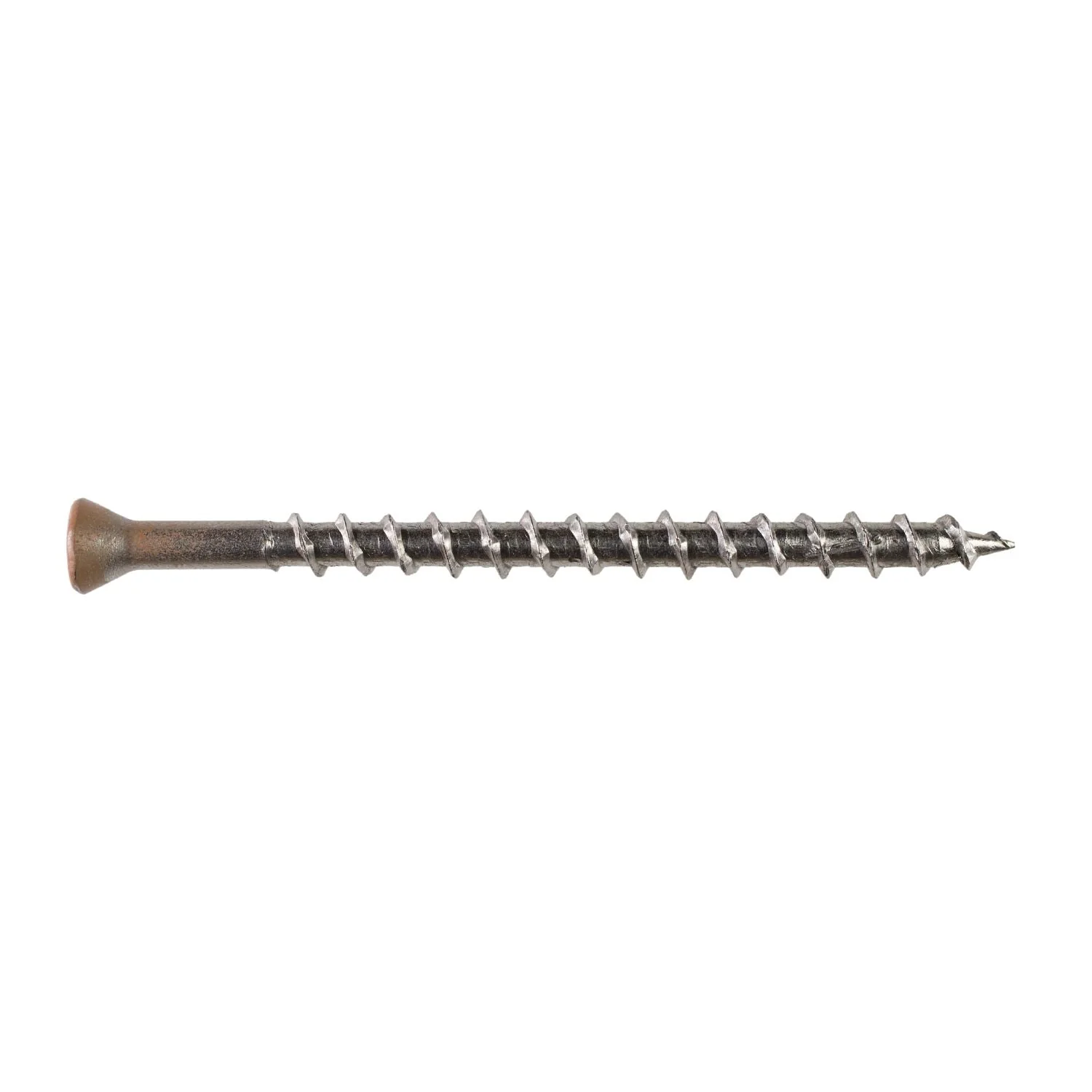 Simpson Strong-Tie S08250WJI Deck-Drive DWP WOOD SS Screw,  #8 x 2-1/2-in. T20, Trim Head, Type 305, Tan 03, 350-Pack - Image 2