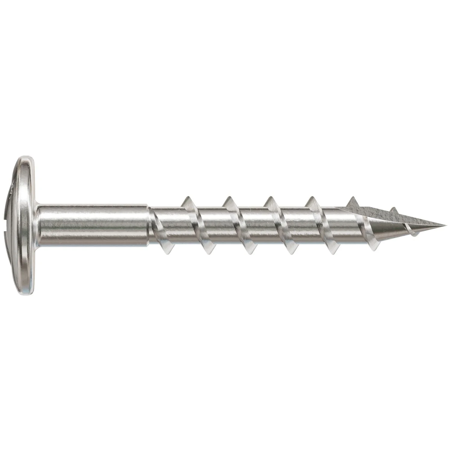 Simpson Strong-Tie S08C125KQC Wire-Lath Modified Truss-Head Screw,  #8 x 1-1/4-in., #2 Phillips Head, Type 305, 100-Pack - Image 2
