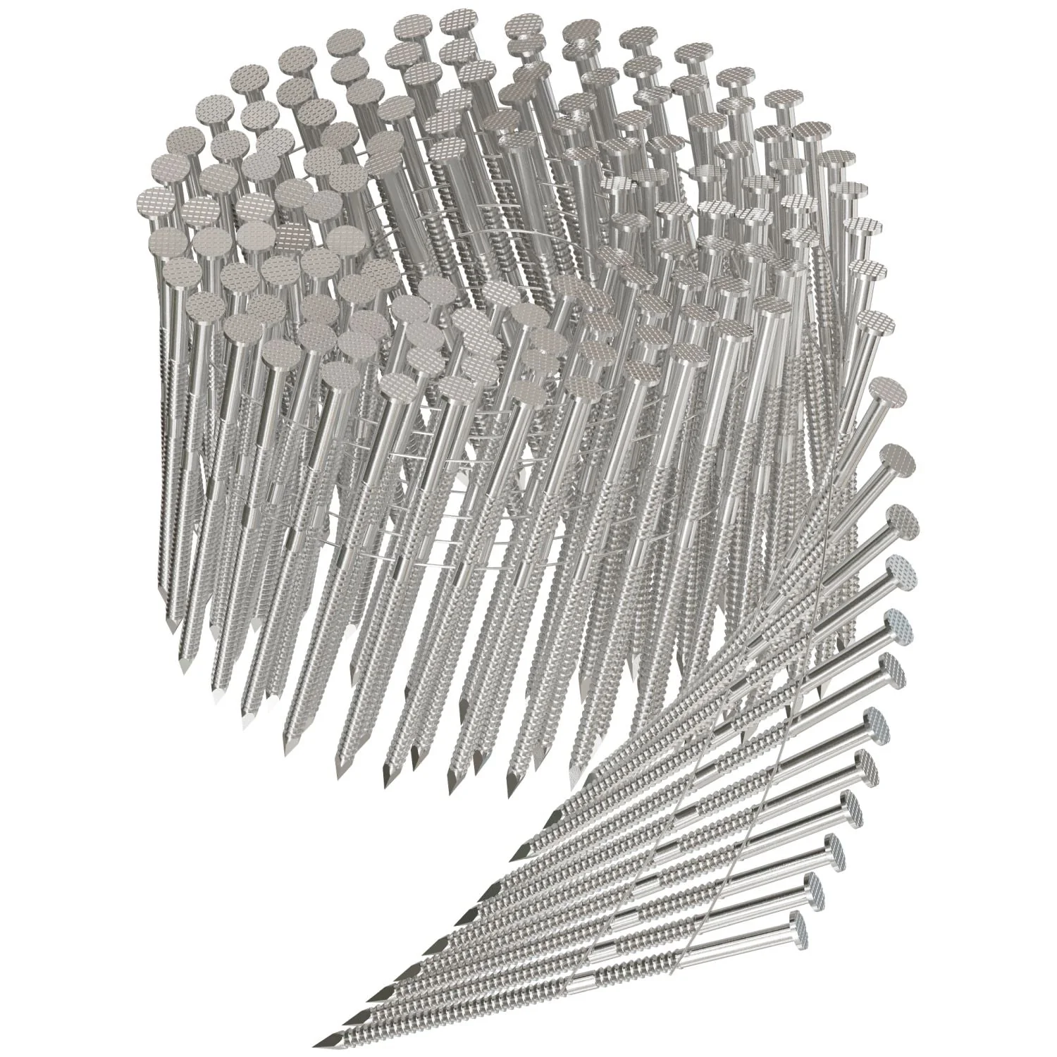 Simpson Strong-Tie S11A325PNJ 15° Wire Coil, Full Round Head, Ring-Shank Decking/Framing Nail,  3-1/4-in. x 0.12-in. Type 304, 1800-Pack - Image 3