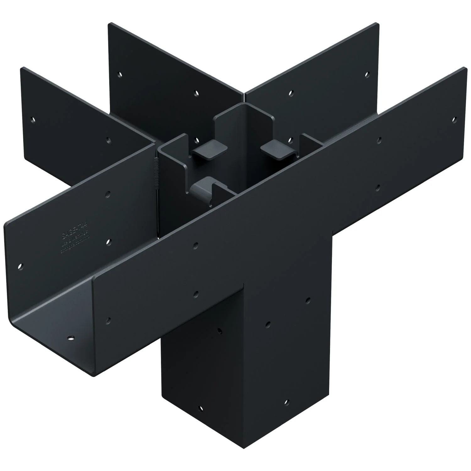 Simpson Strong-Tie SAGE-T44-KT1 Outdoor Accents Sage System Black Powder-Coated Middle-T Connector for 4x4 with Screws - Image 3
