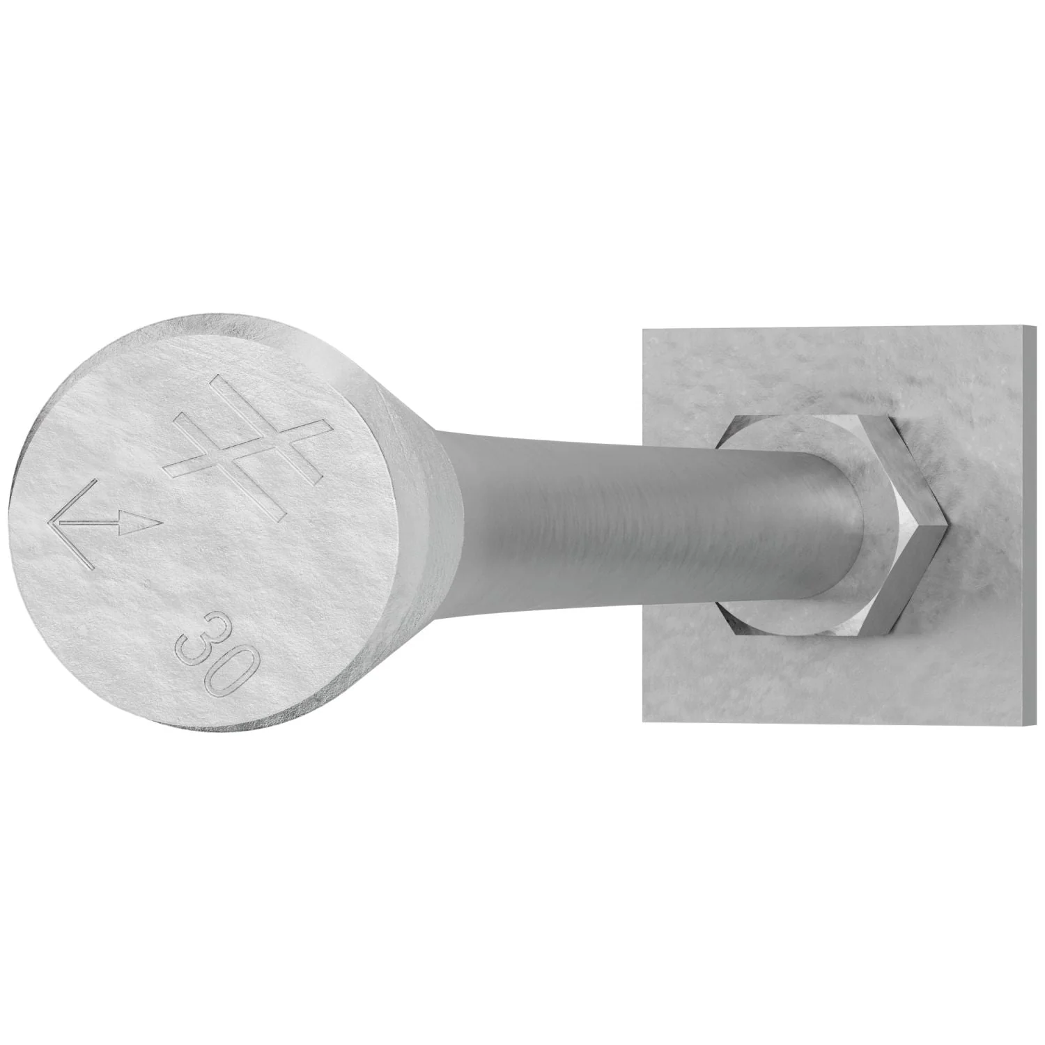 Simpson Strong-Tie SB1X30HDG SB 1-in. Dia. x 30-in. Hot-Dip Galvanized Anchor Bolt - Image 3