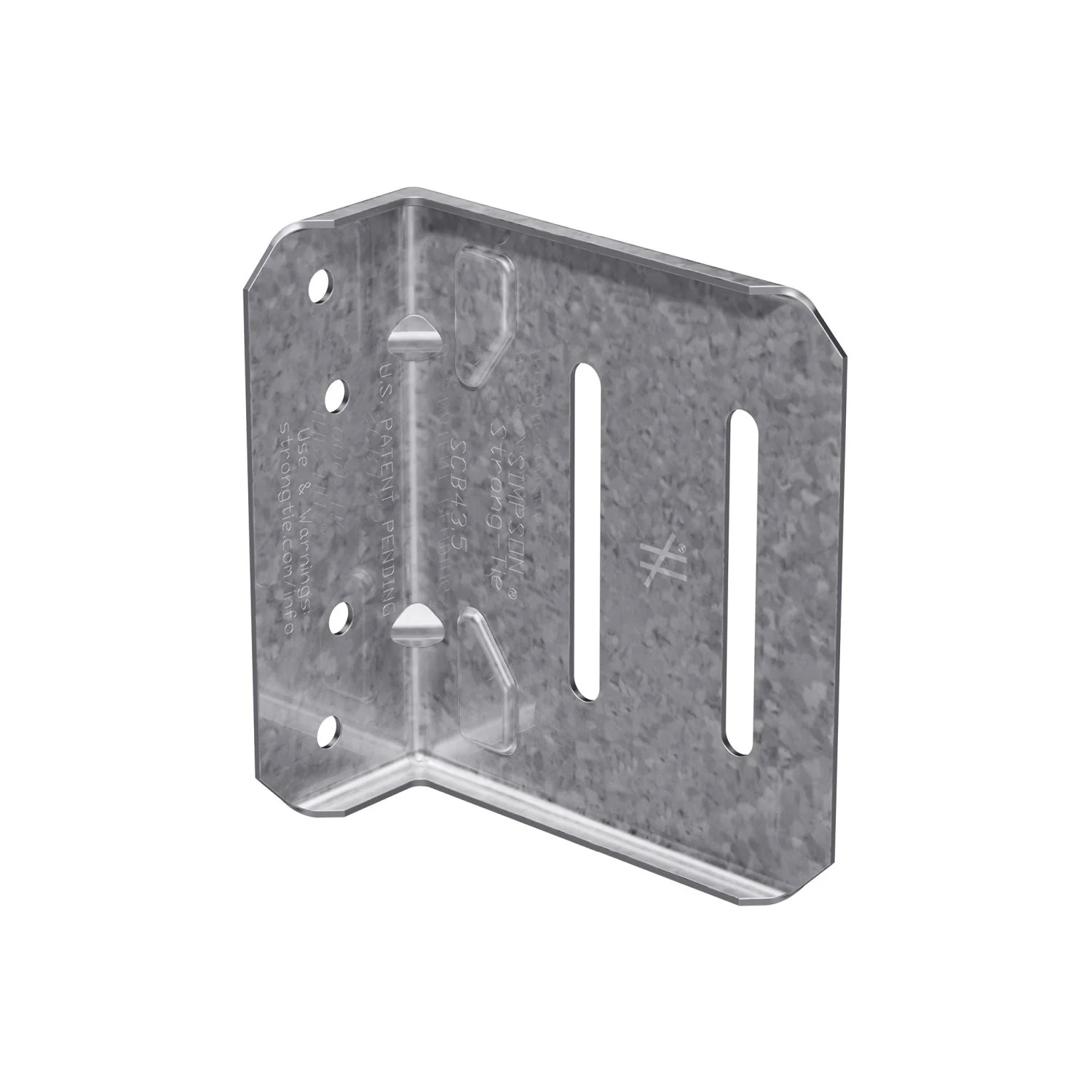 Simpson Strong-Tie SCB43.5-KT SCB 3-1/2-in. 16 ga. Bypass Framing Slide-Clip Connector w/ Screws, 25-Pack - Image 2