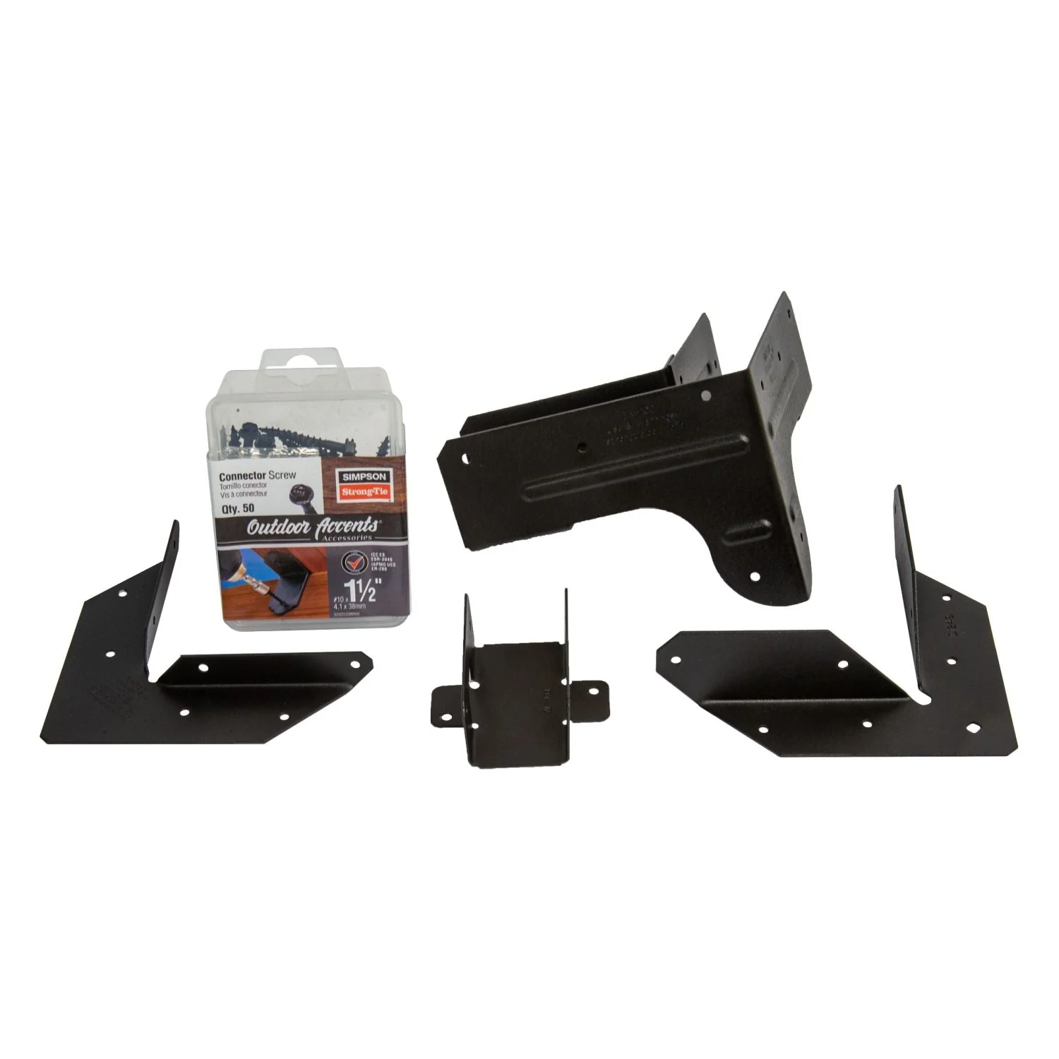 Simpson Strong-Tie SD10112DBBR50 Outdoor Accents Connector Screw,  #10 x 1-1/2-in. Double-Barrier Coating, Black, 50-Pack - Image 2