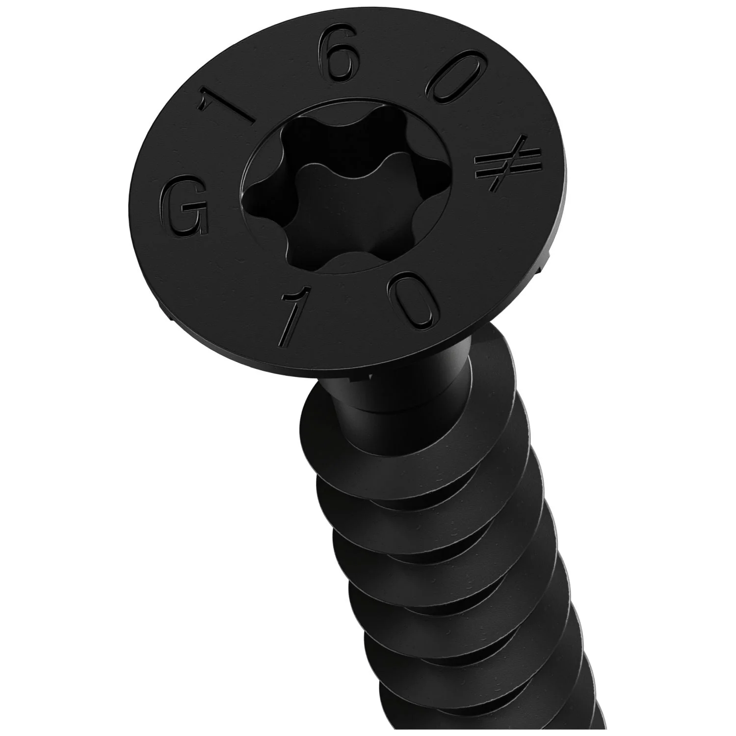 Simpson Strong-Tie SDCF10X160-R30 Strong-Drive SDCF TIMBER-CF Screw,  0.390-in. x 6-1/4-in. T50, E-Coat, 30-Pack - Image 1