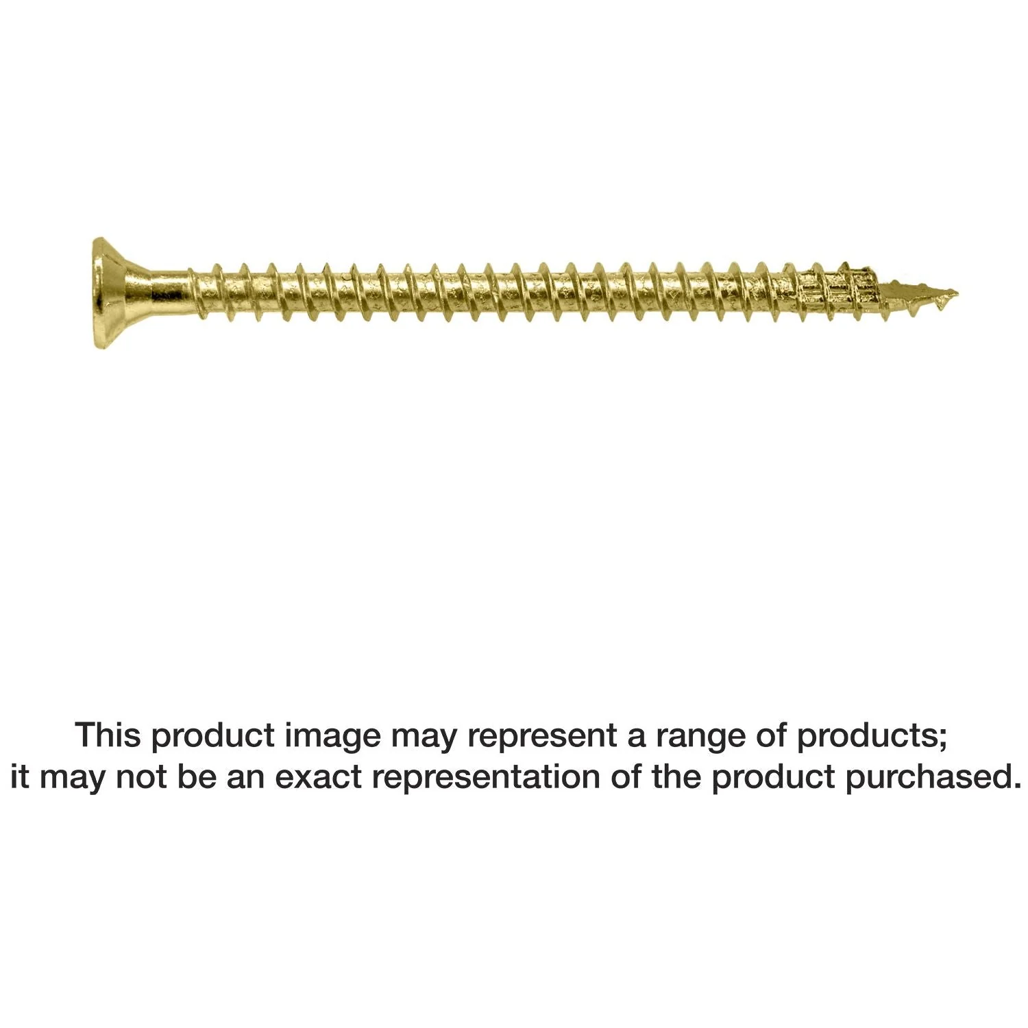 Simpson Strong-Tie SDCF22434 Strong-Drive SDCF TIMBER-CF Screw,  0.315-in. x 4-3/4-in. T40, Yellow Zinc, 250-Pack - Image 1