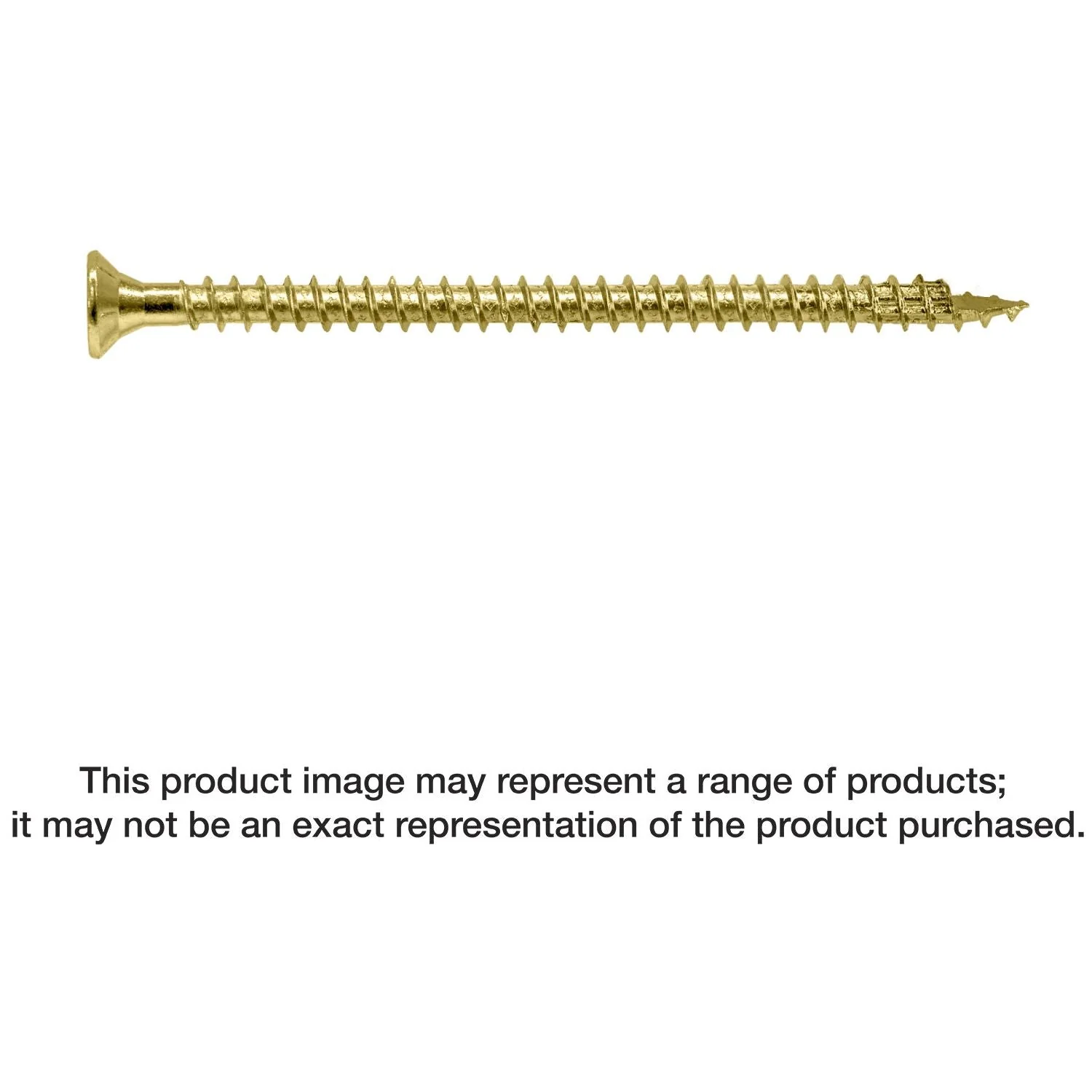 Simpson Strong-Tie SDCF22512-R50 Strong-Drive SDCF TIMBER-CF Screw,  0.315-in. x 5-1/2-in. T40, Yellow Zinc, 50-Pack - Image 1
