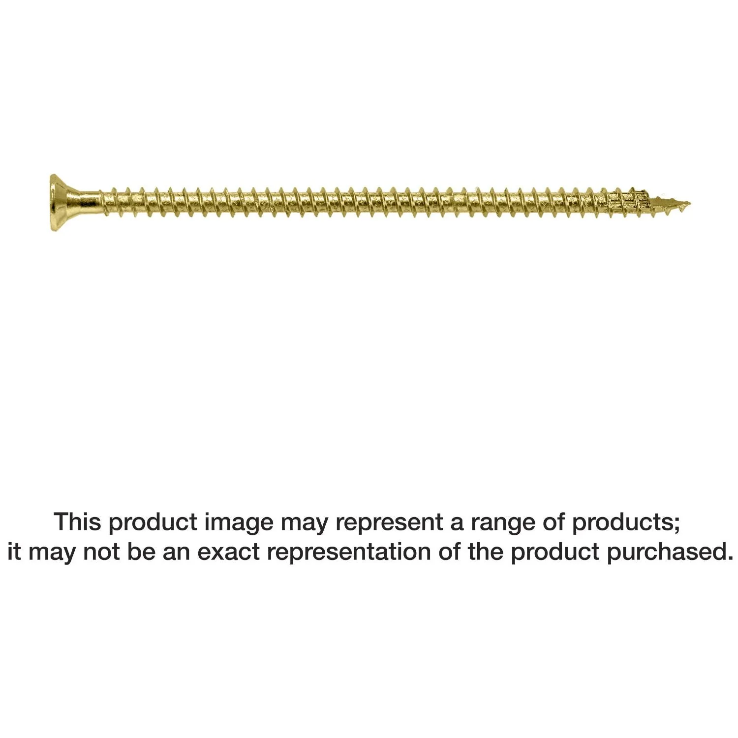 Simpson Strong-Tie SDCF22700 Strong-Drive SDCF TIMBER-CF Screw,  0.315-in. x 7-in. T40, Yellow Zinc, 250-Pack - Image 1