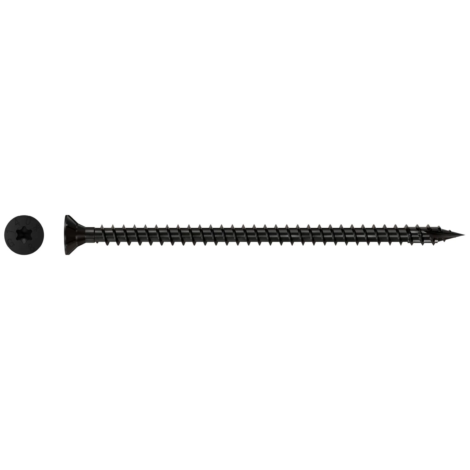 Simpson Strong-Tie SDCF8X140 Strong-Drive SDCF TIMBER-CF Screw,  0.315-in. x 5-1/2-in. T40, E-Coat, 250-Pack - Image 2