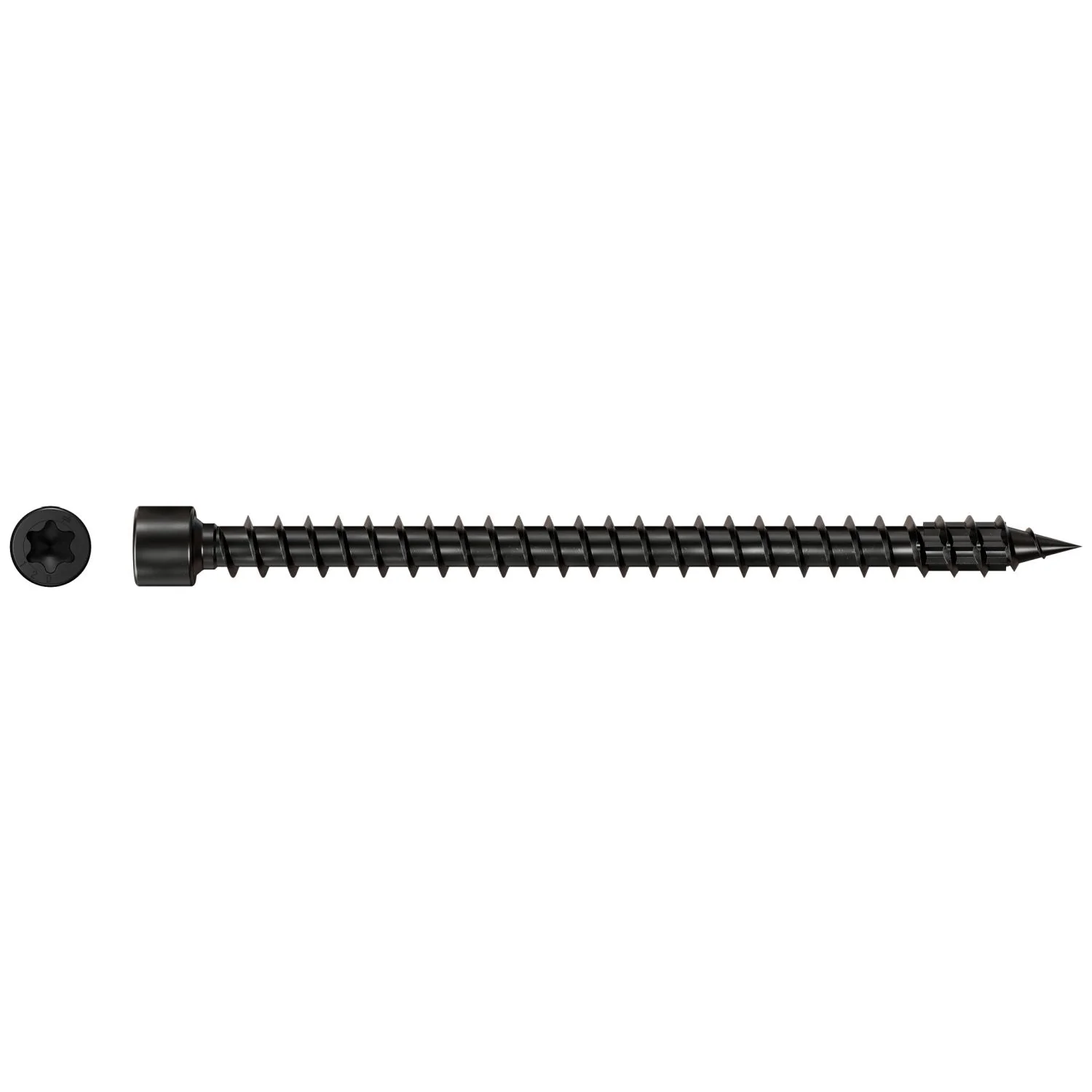 Simpson Strong-Tie SDCFC8X120-R50 Strong-Drive SDCFC TIMBER-CFC Screw,  0.315-in. x 4-3/4-in. T40, E-Coat, 50-Pack - Image 2