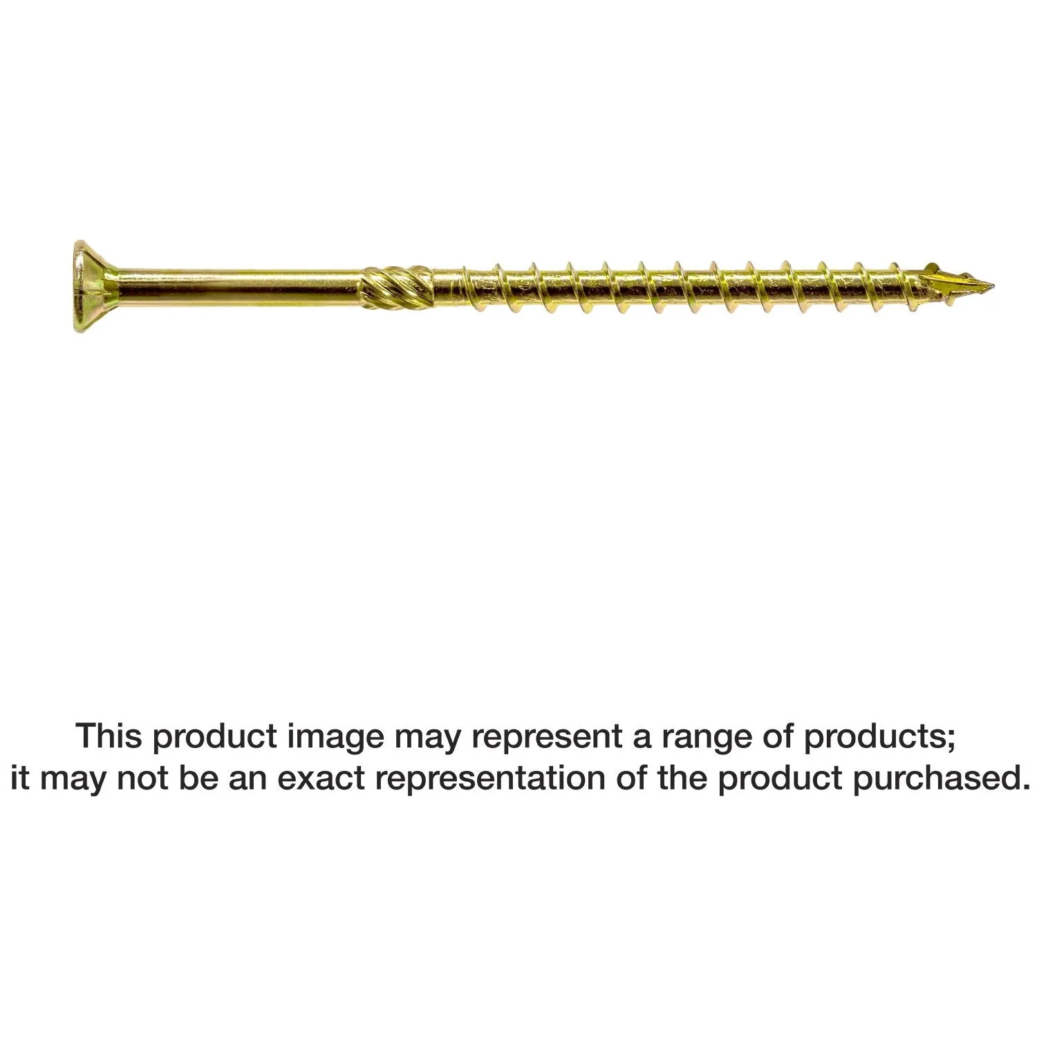 Simpson Strong-Tie SDCP22512 Strong-Drive SDCP TIMBER-CP Screw,  0.315-in. x 5-1/2-in. T40, Yellow Zinc, 250-Pack - Image 1