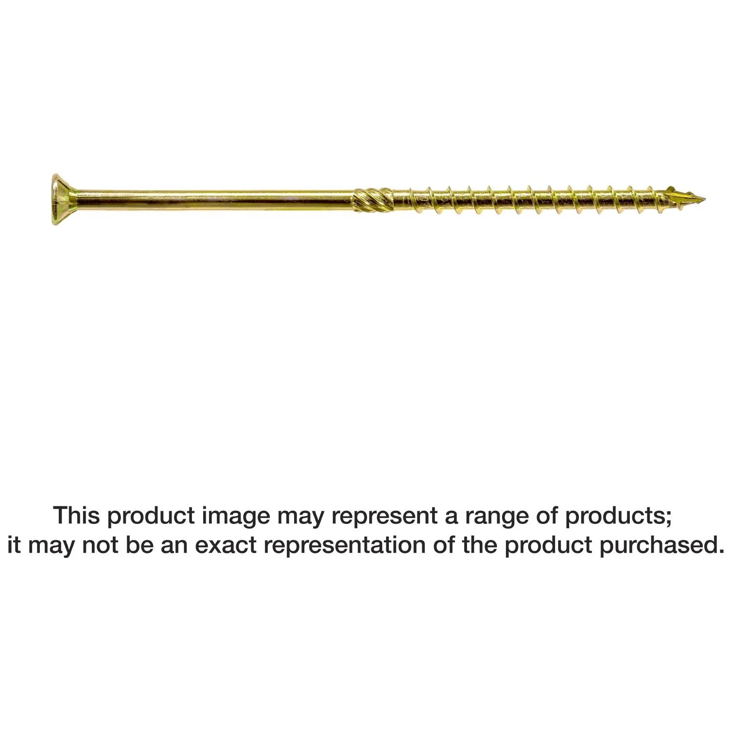 Simpson Strong-Tie SDCP22700 Strong-Drive SDCP TIMBER-CP Screw,  0.315-in. x 7-in. T40, Yellow Zinc, 250-Pack - Image 1